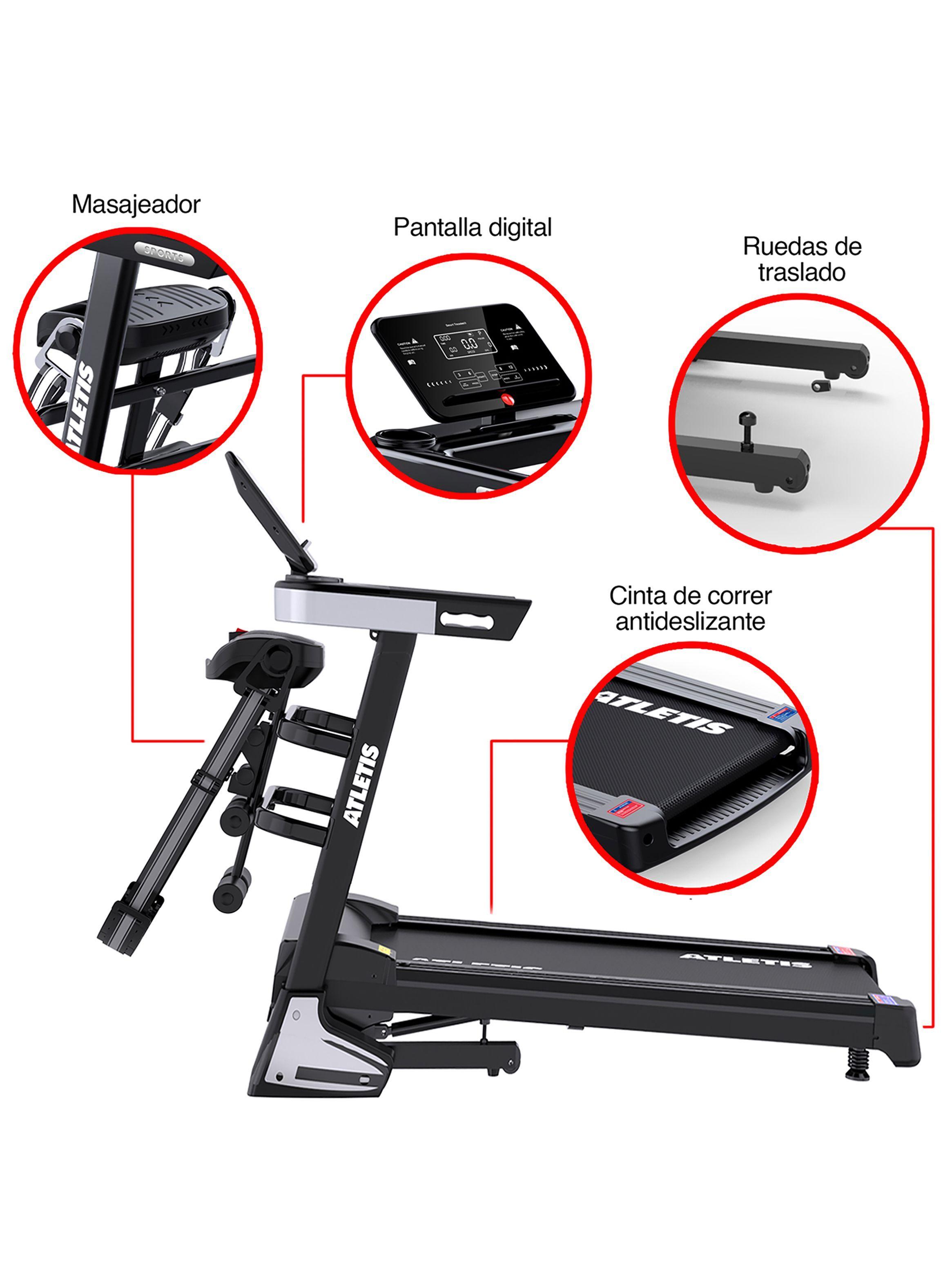 Trotadora Eléctrica Atletis A800 Plus LCD 5 Programas-3