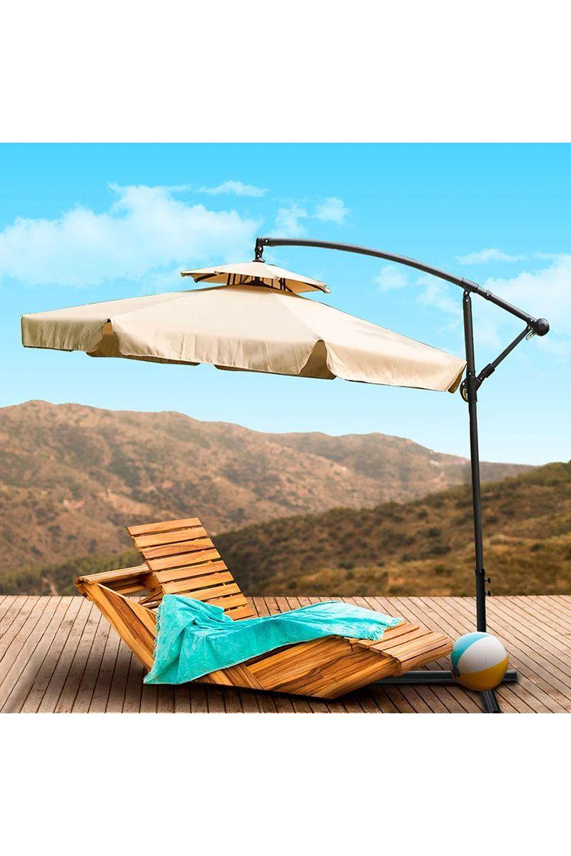 Quitasol Modelo Bávaro 255x300x300cm  Café-5