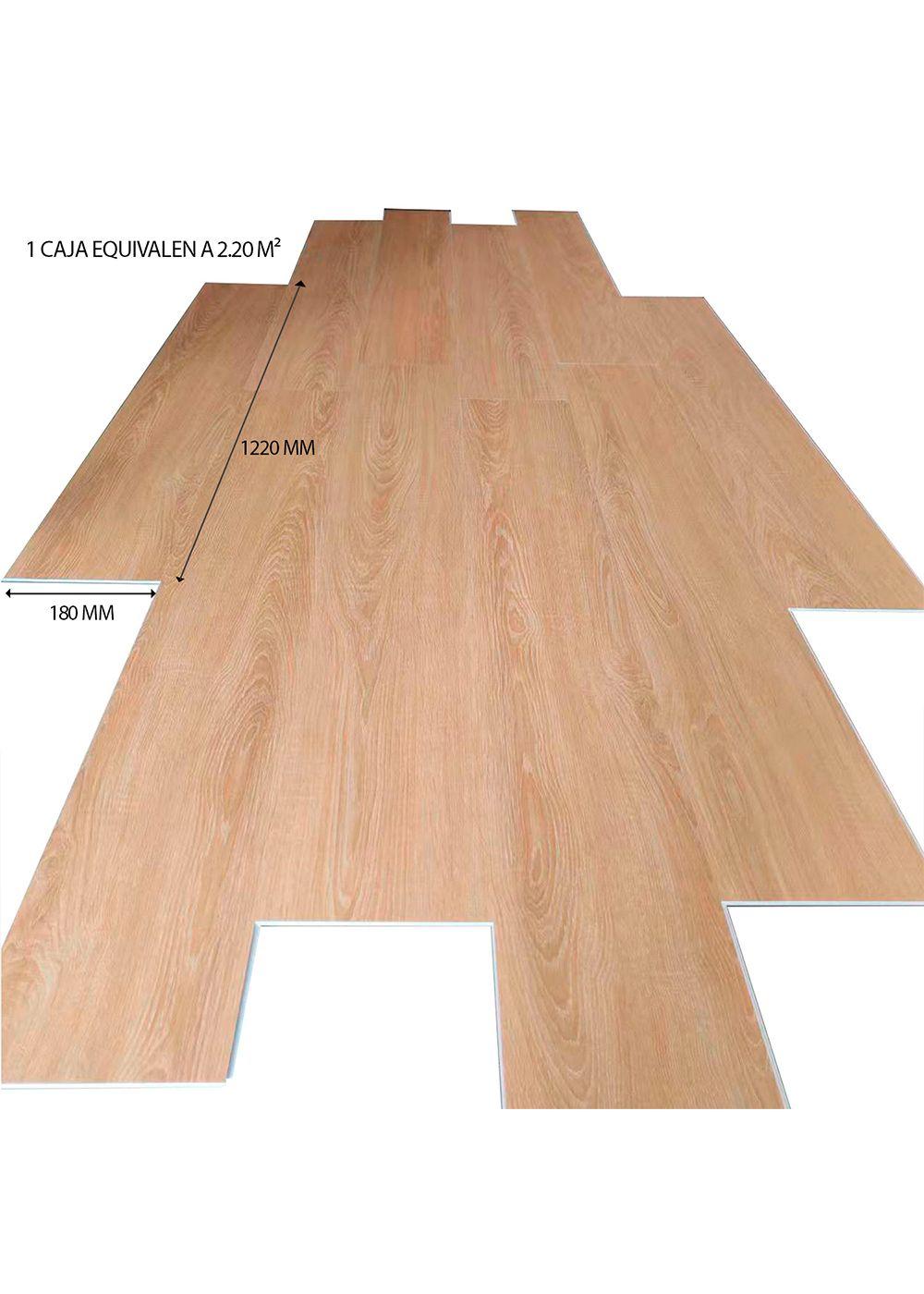 Piso SPC Roble Natural Click 5+1 mm 18,2 x 122cm 2,2 m²-2