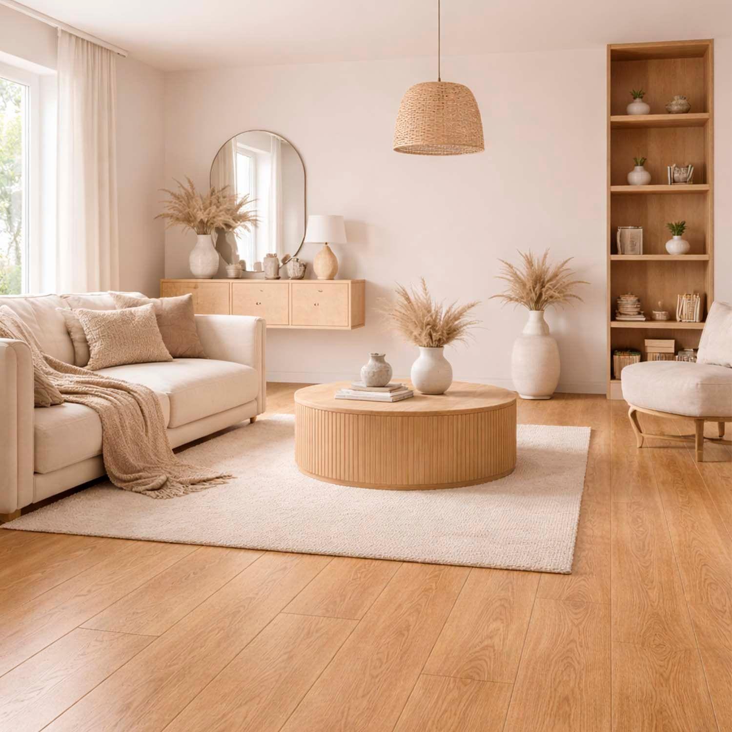 Piso SPC Roble Natural Click 5+1 mm 18,2 x 122cm 2,2 m²-3