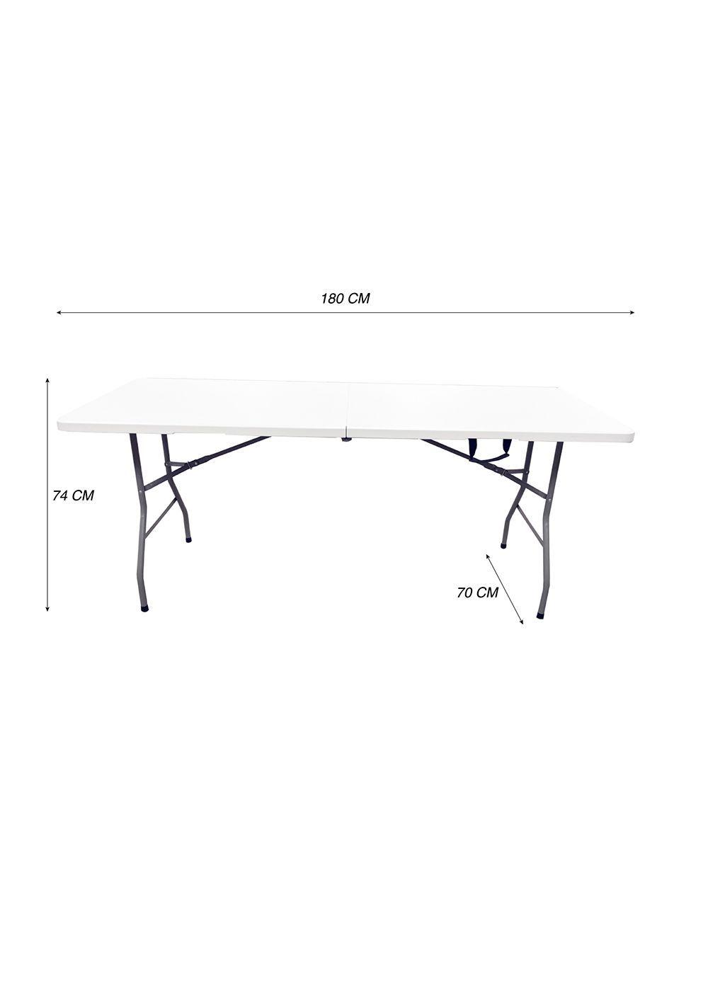 Mesa Plegable Camping 180 cm Blanca-2