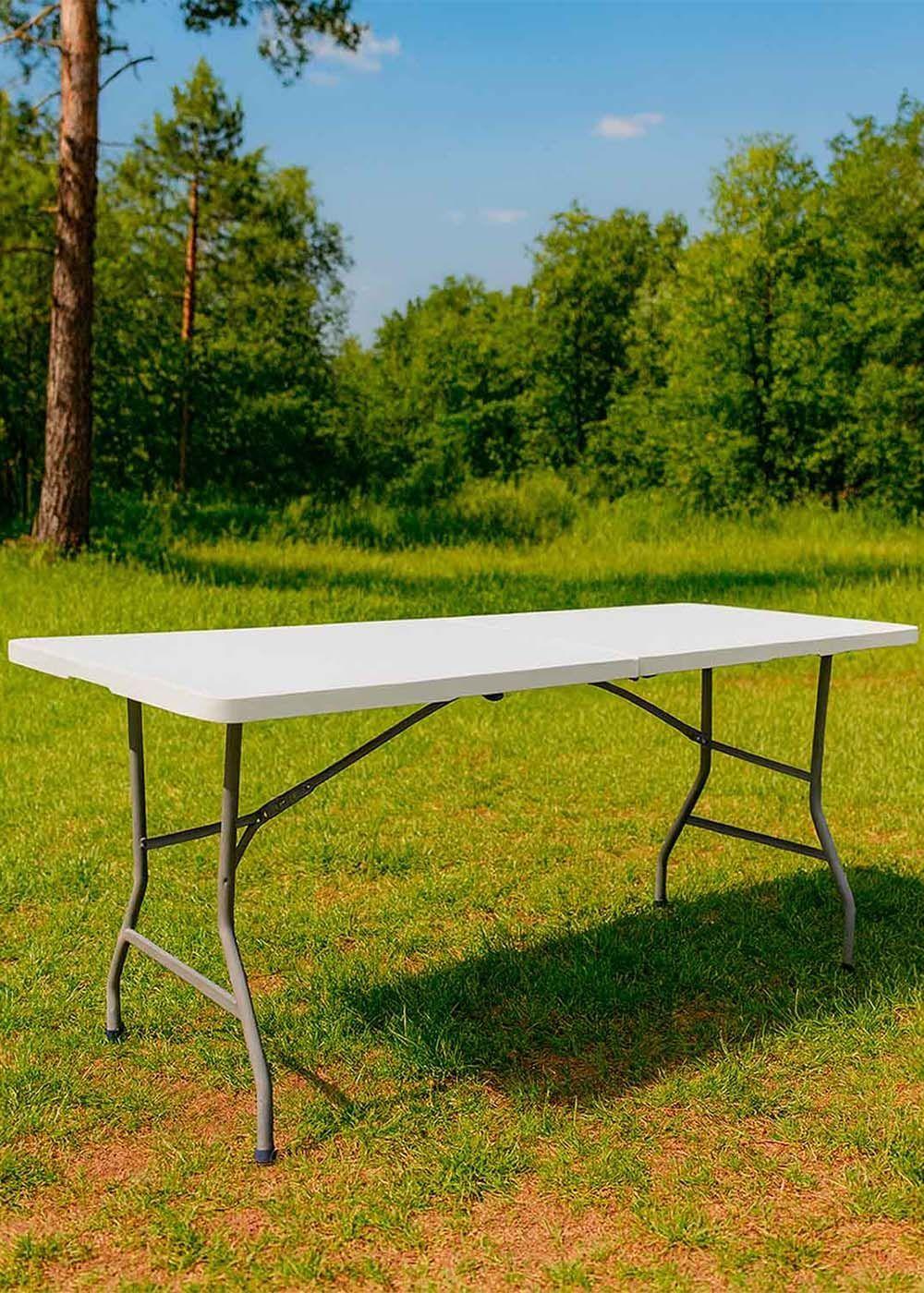 Mesa Plegable Camping 180 cm Blanca-5