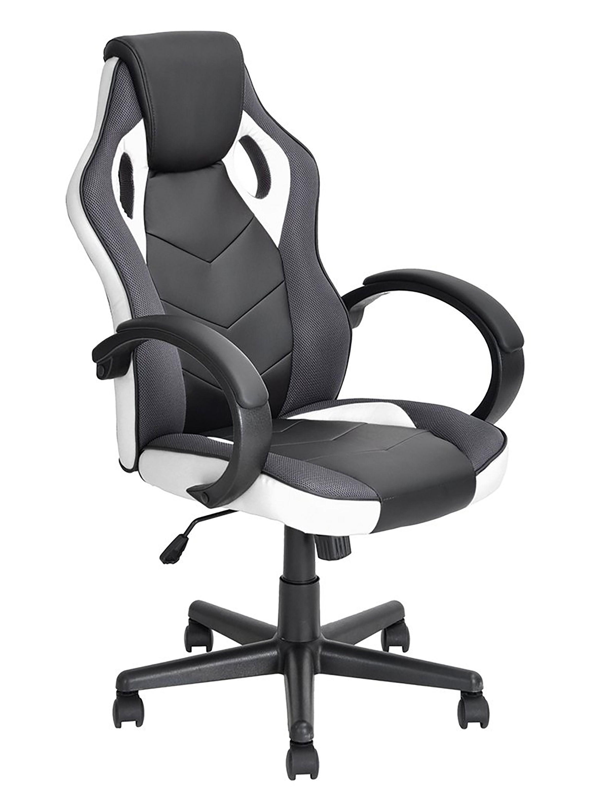 Silla Gamer PU Flow Ergonómica Escritorio Blanco-0