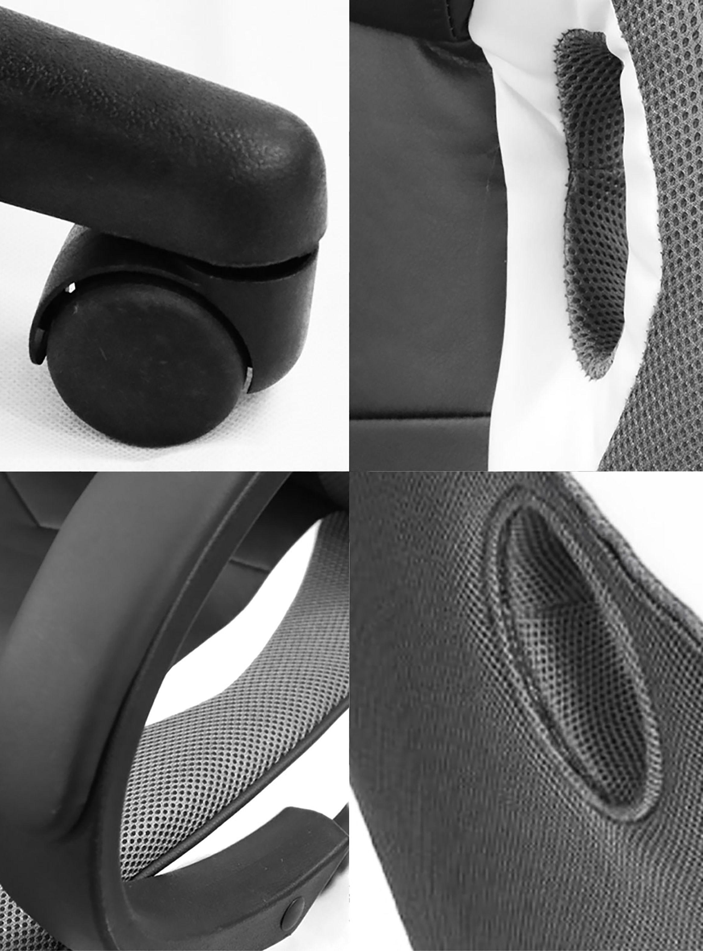 Silla Gamer PU Flow Ergonómica Escritorio Blanco-4