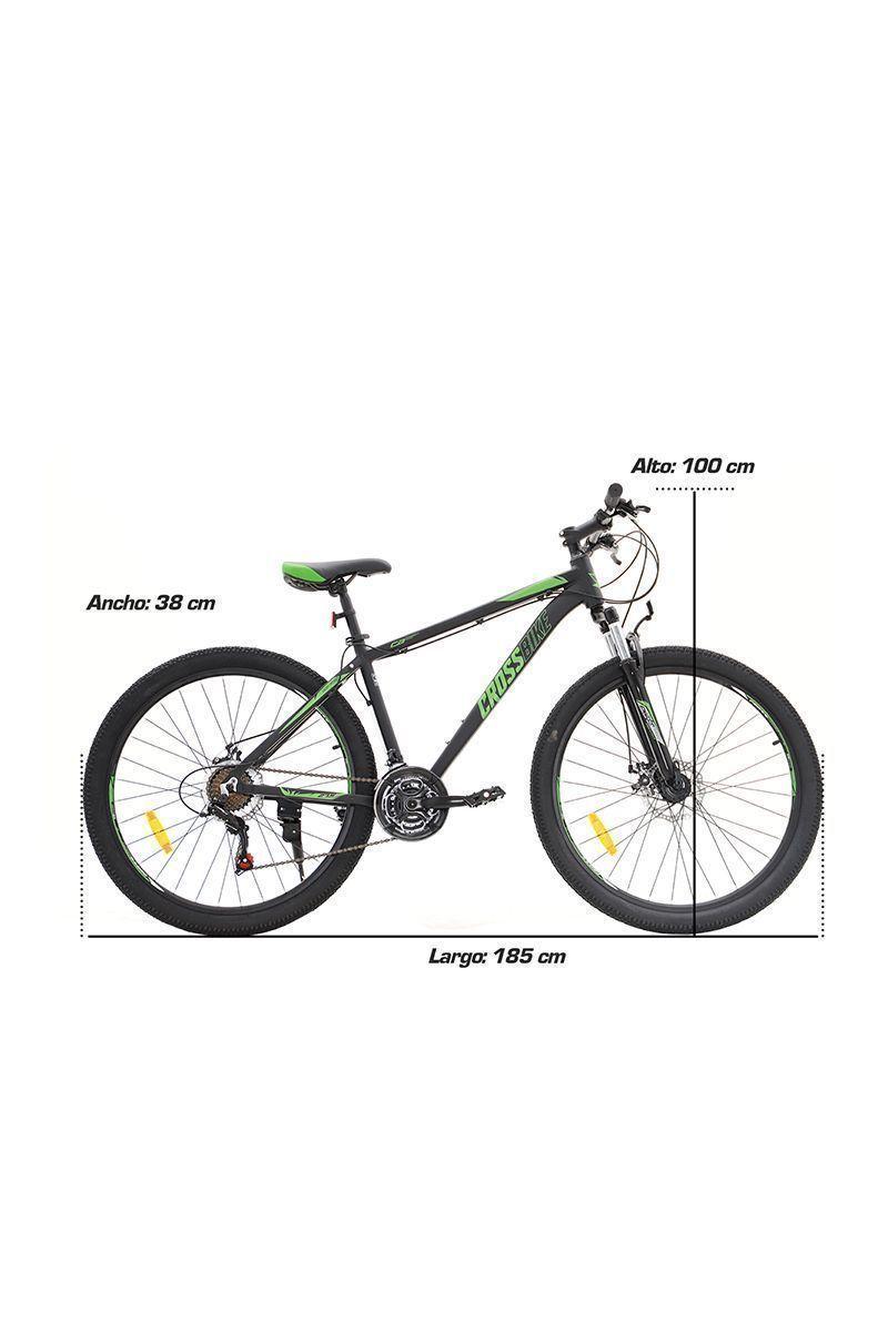 Bicicleta Mountain Bike Aro 27.5 21 Velocidades Verde-2