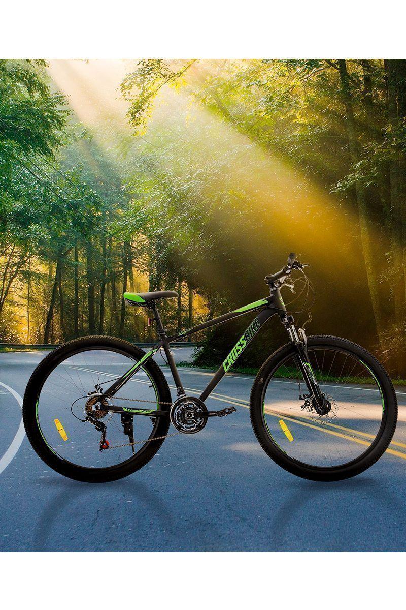 Bicicleta Mountain Bike Aro 27.5 21 Velocidades Verde-1