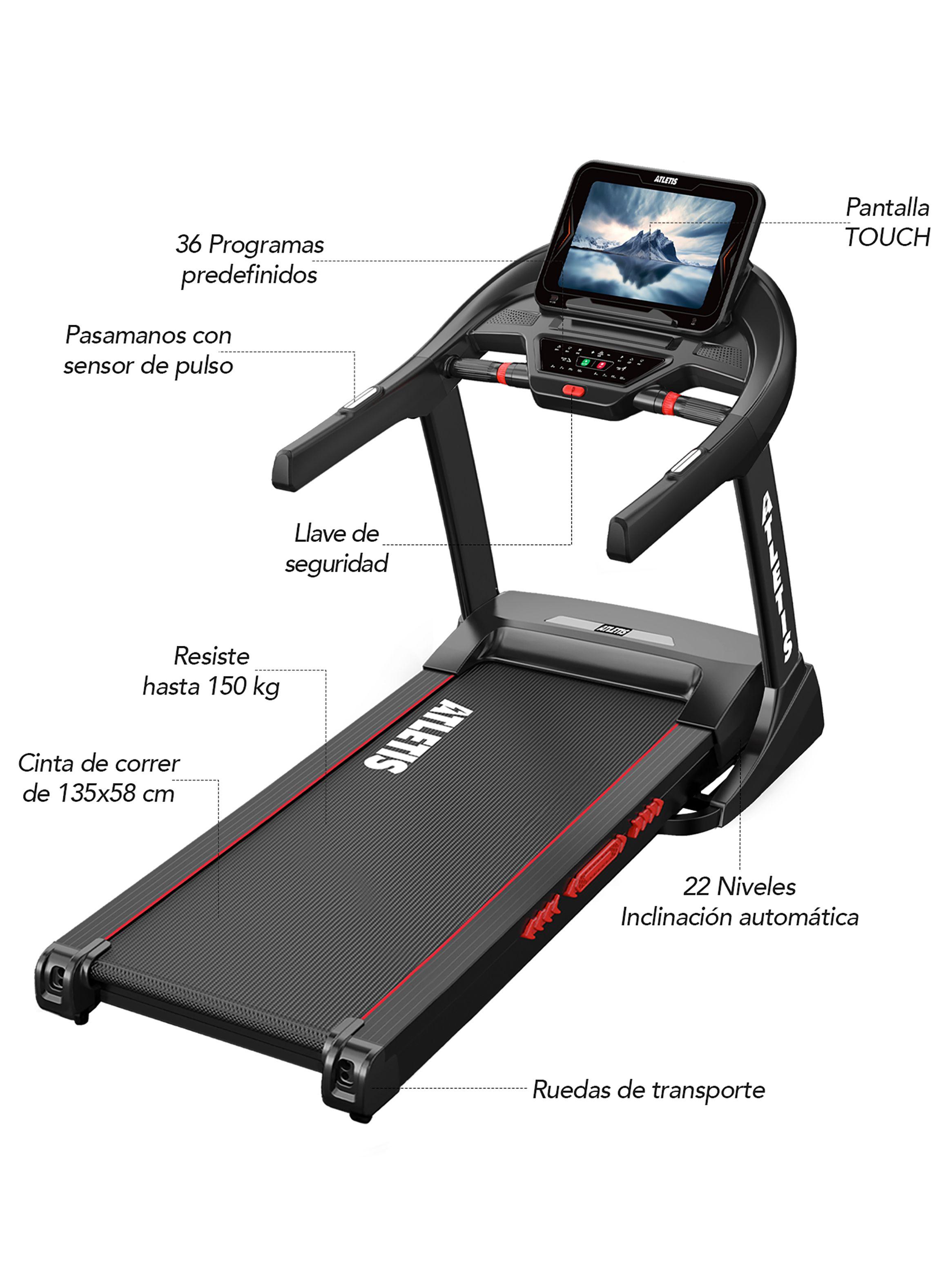 Trotadora Infinity X IV 20km/h 3.0HP Touch Screen Negro-1