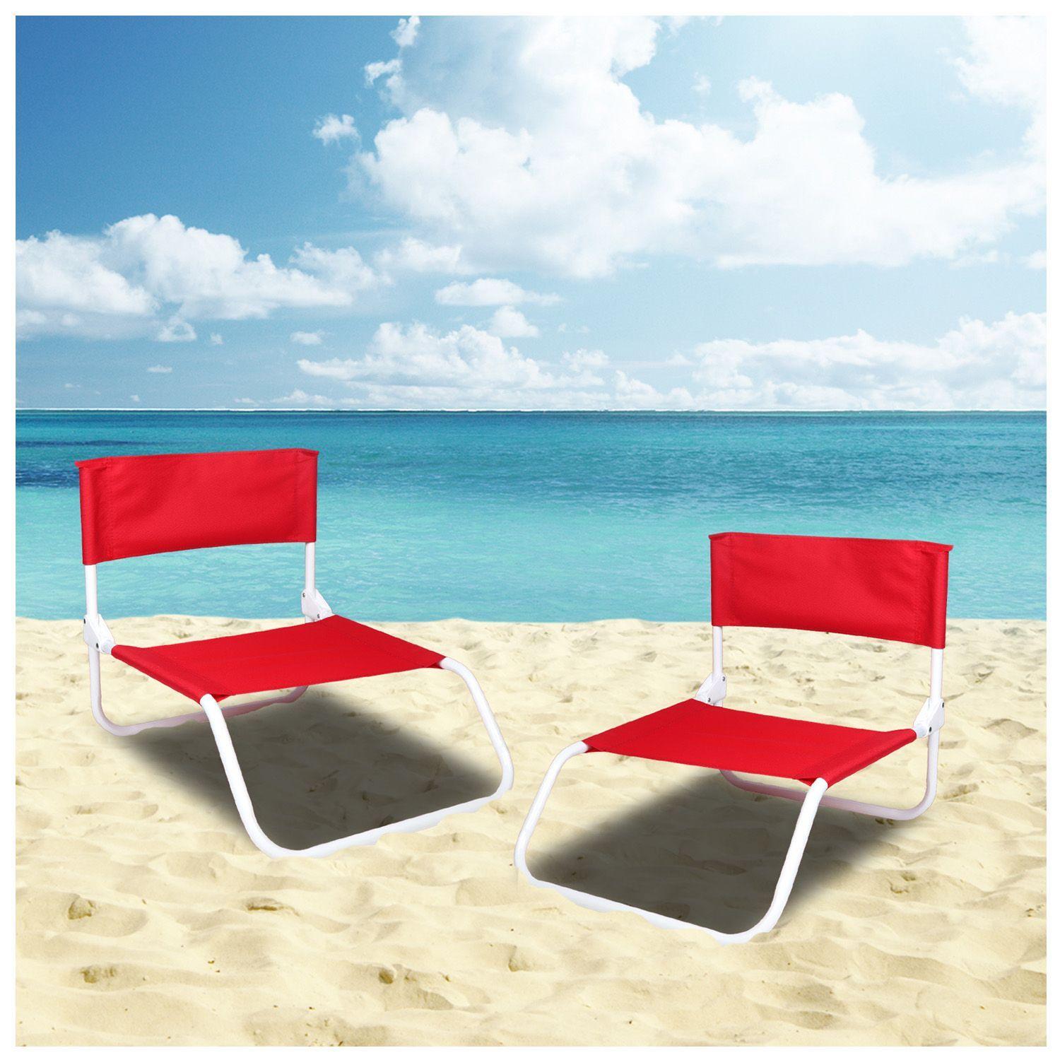 Silla de Descanso Plegable Rojo-5