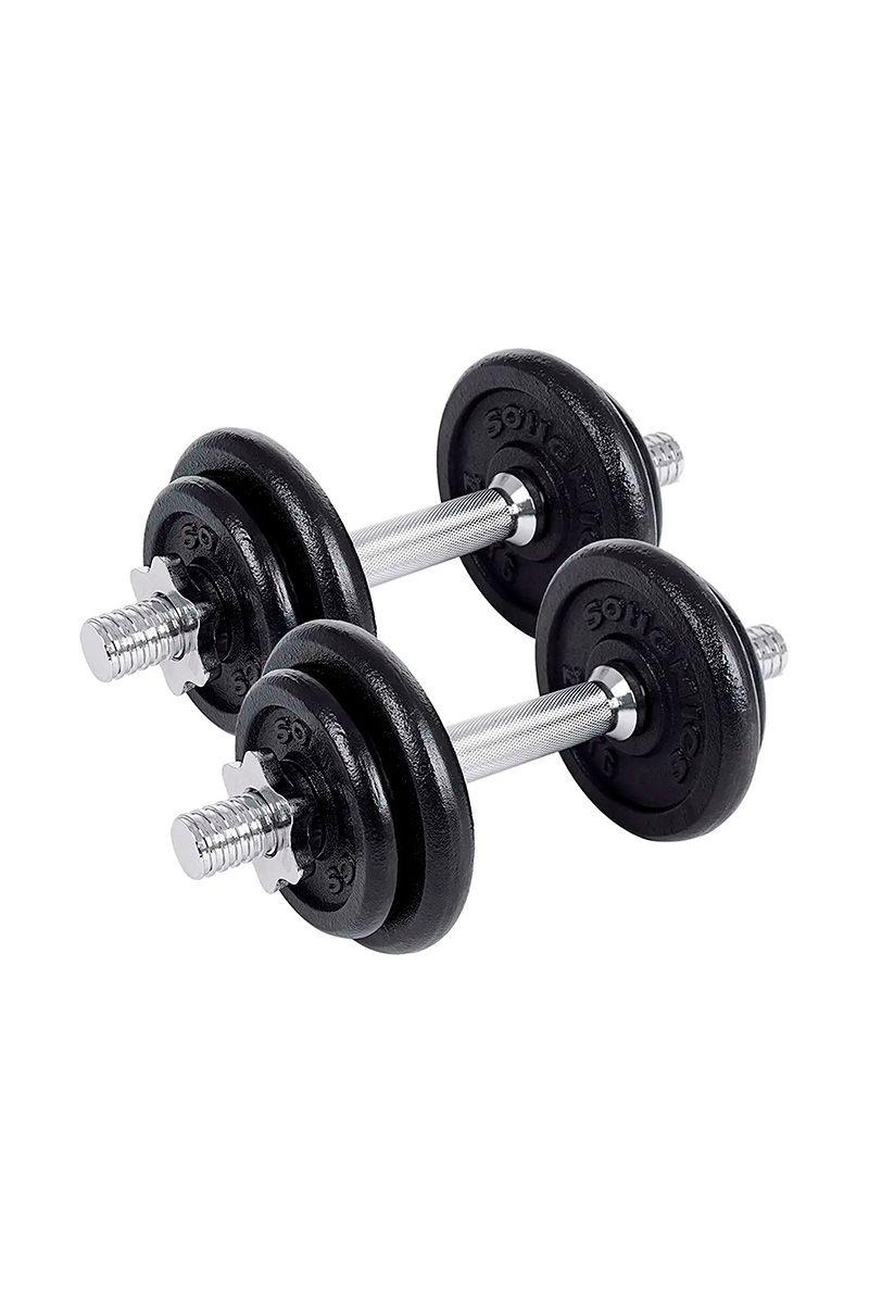 Set Pesas 50 KG Barra Mancuernas y Discos-2