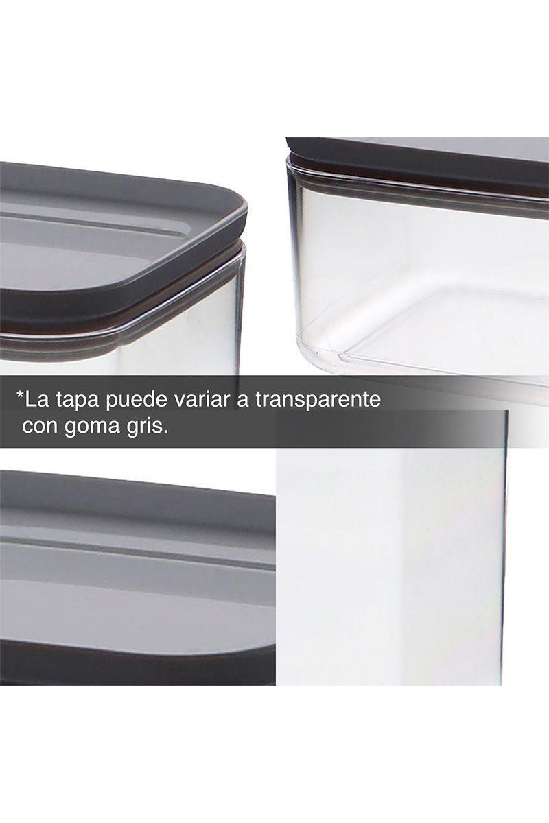 Set 6 Contenedores Herméticos Crystal Transparente-4