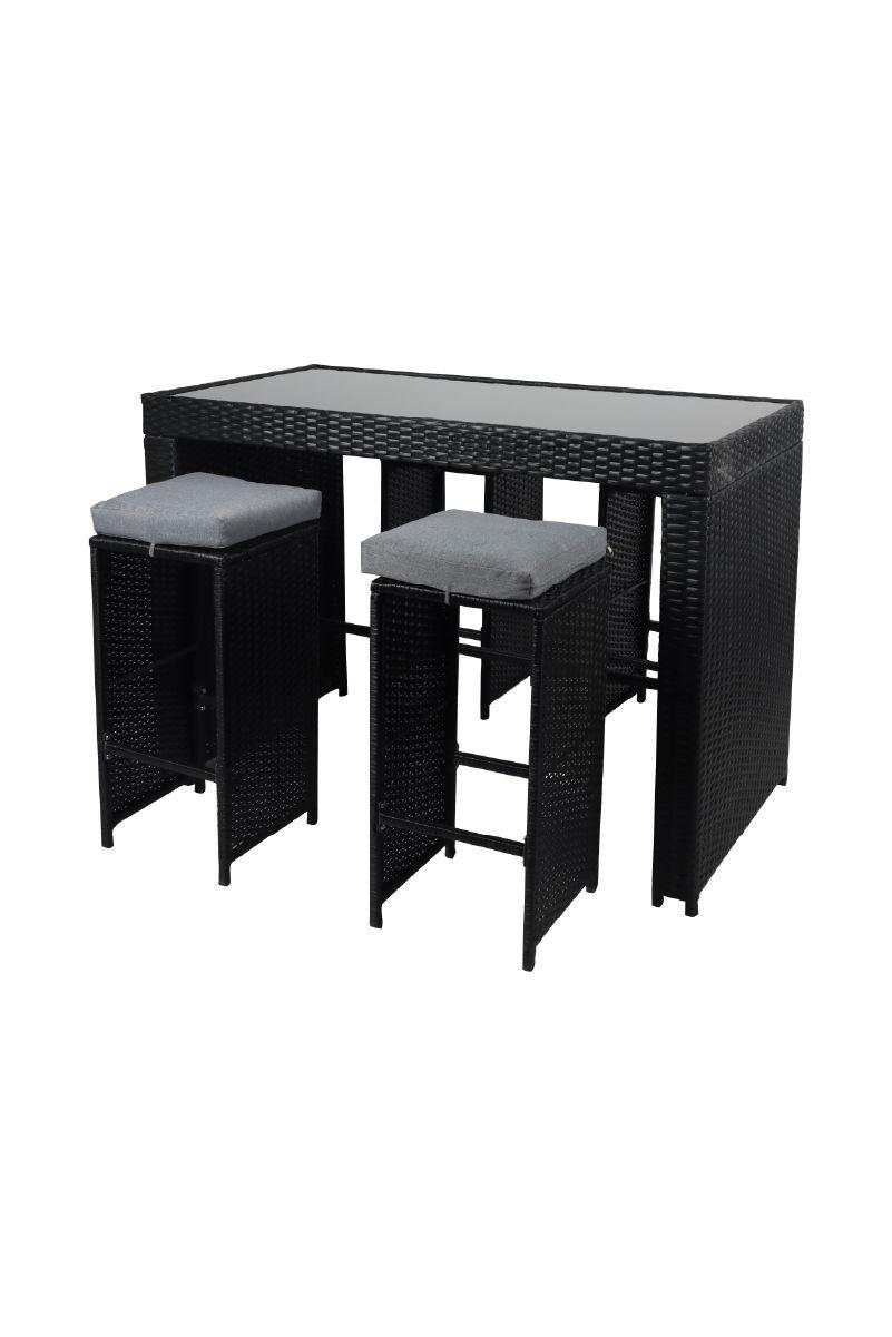 Bar Terraza Merida 4 Personas Mesa  Negro-0