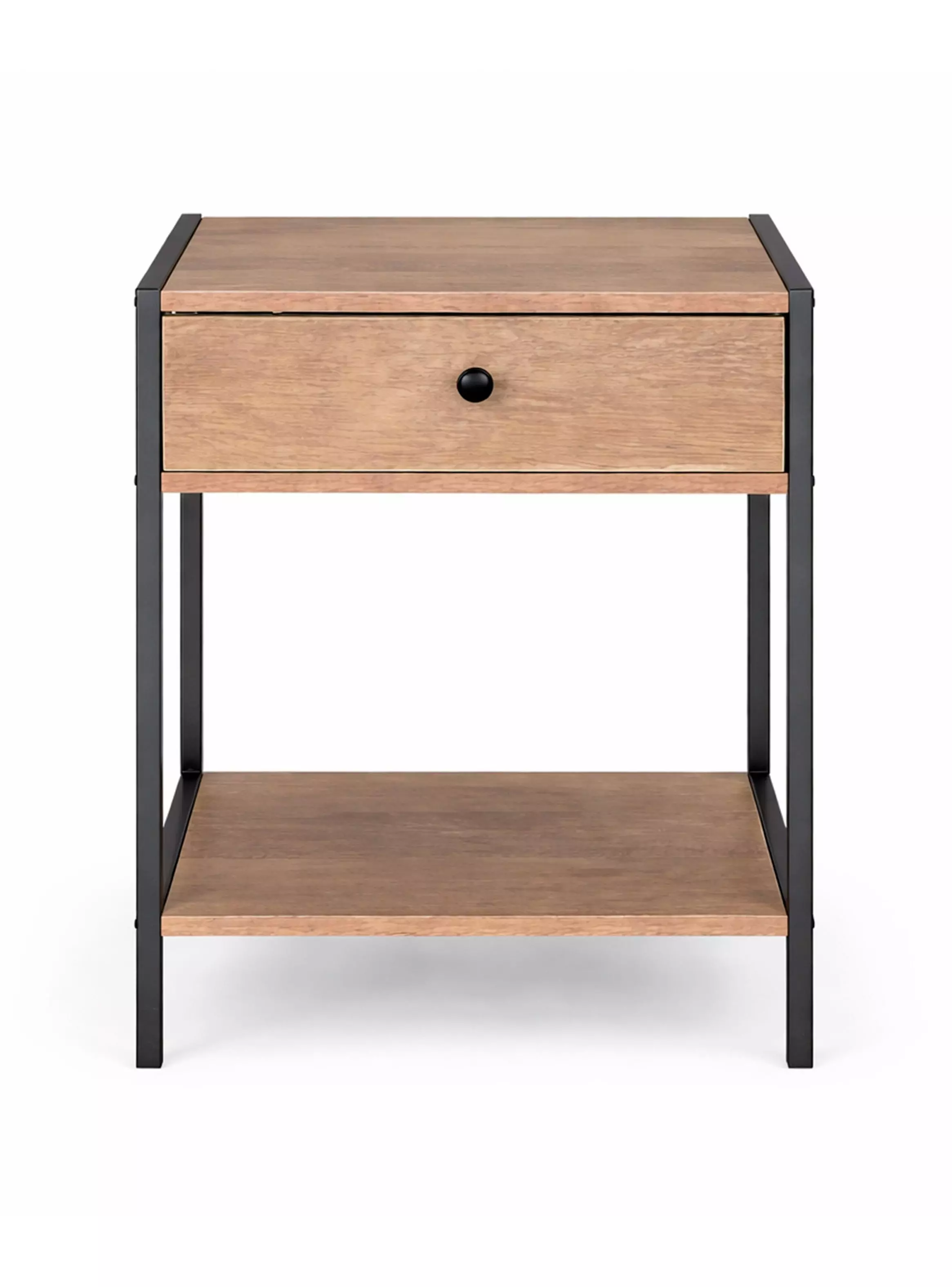 Velador cajón con repisa 50x40x40 cm Café-5