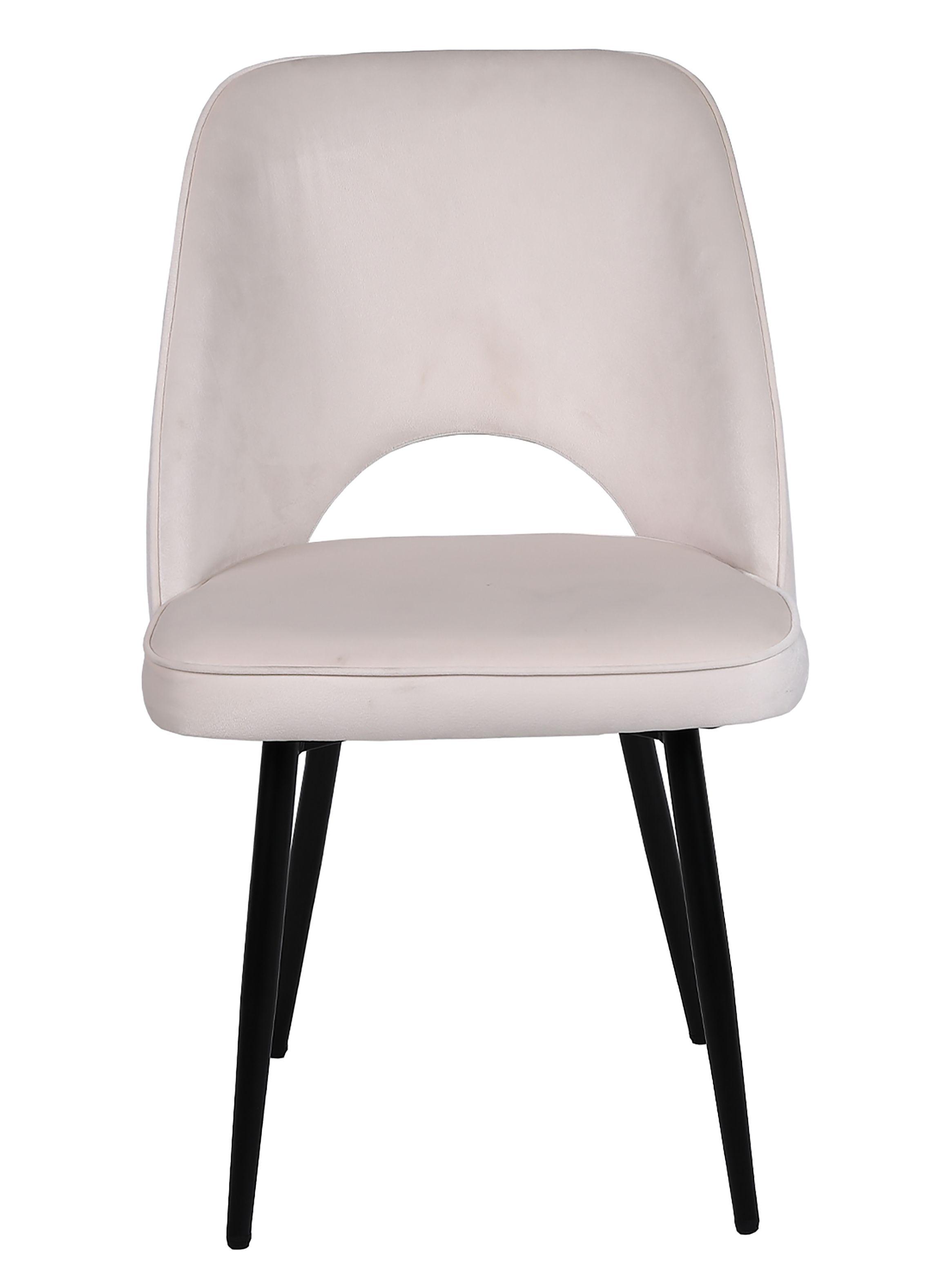 Pack 2 Sillas de Comedor Terciopelo Oval Beige-2