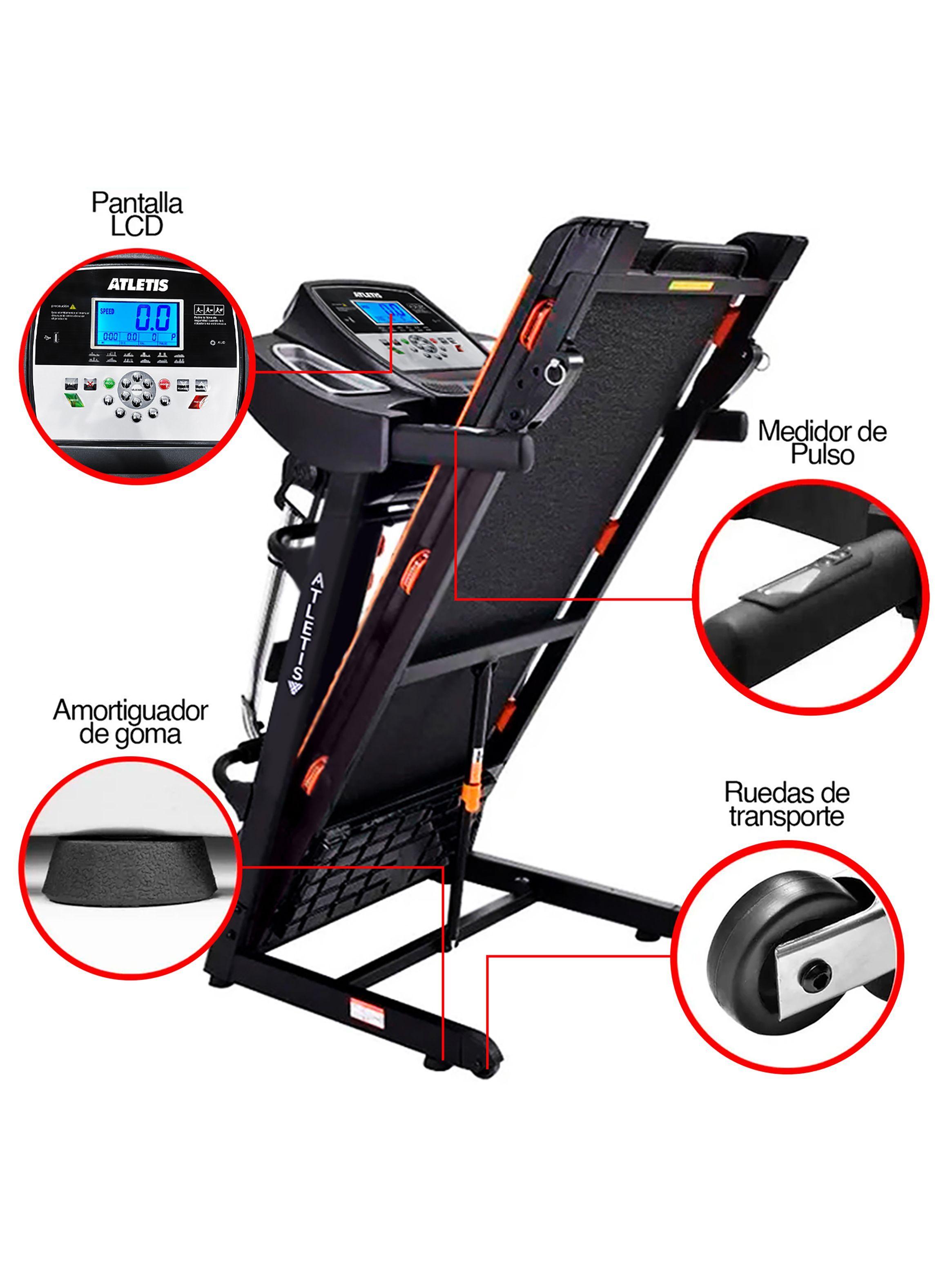 Trotadora Eléctrica A100 Plus con MP3 y USB Negro-3