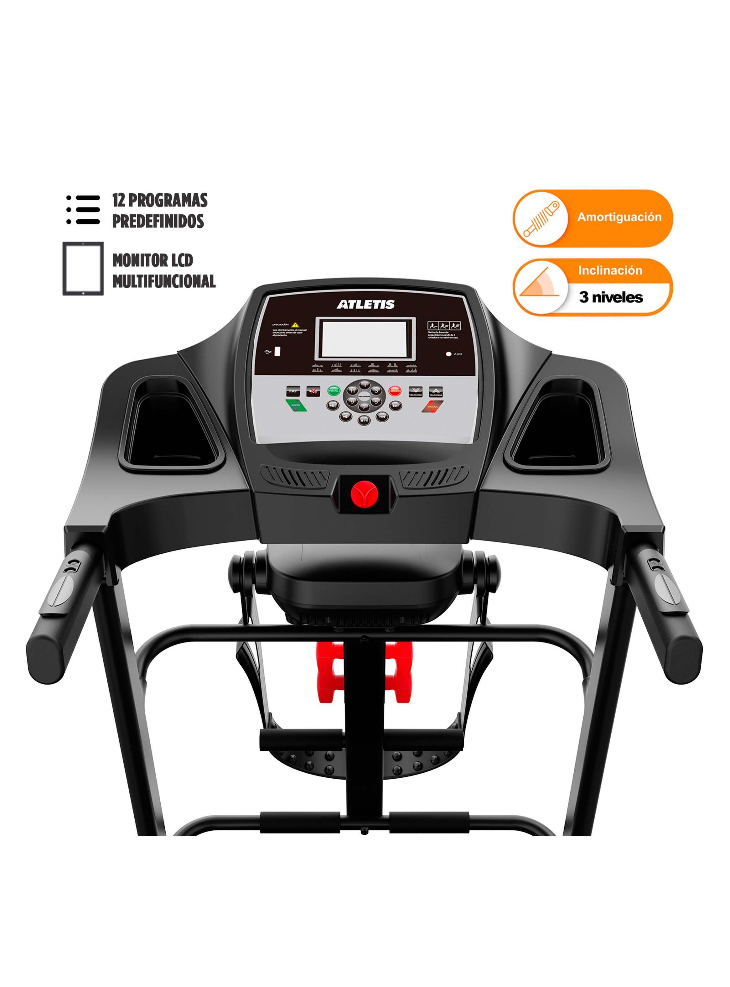 Trotadora Eléctrica A100 Plus con MP3 y USB Negro-3