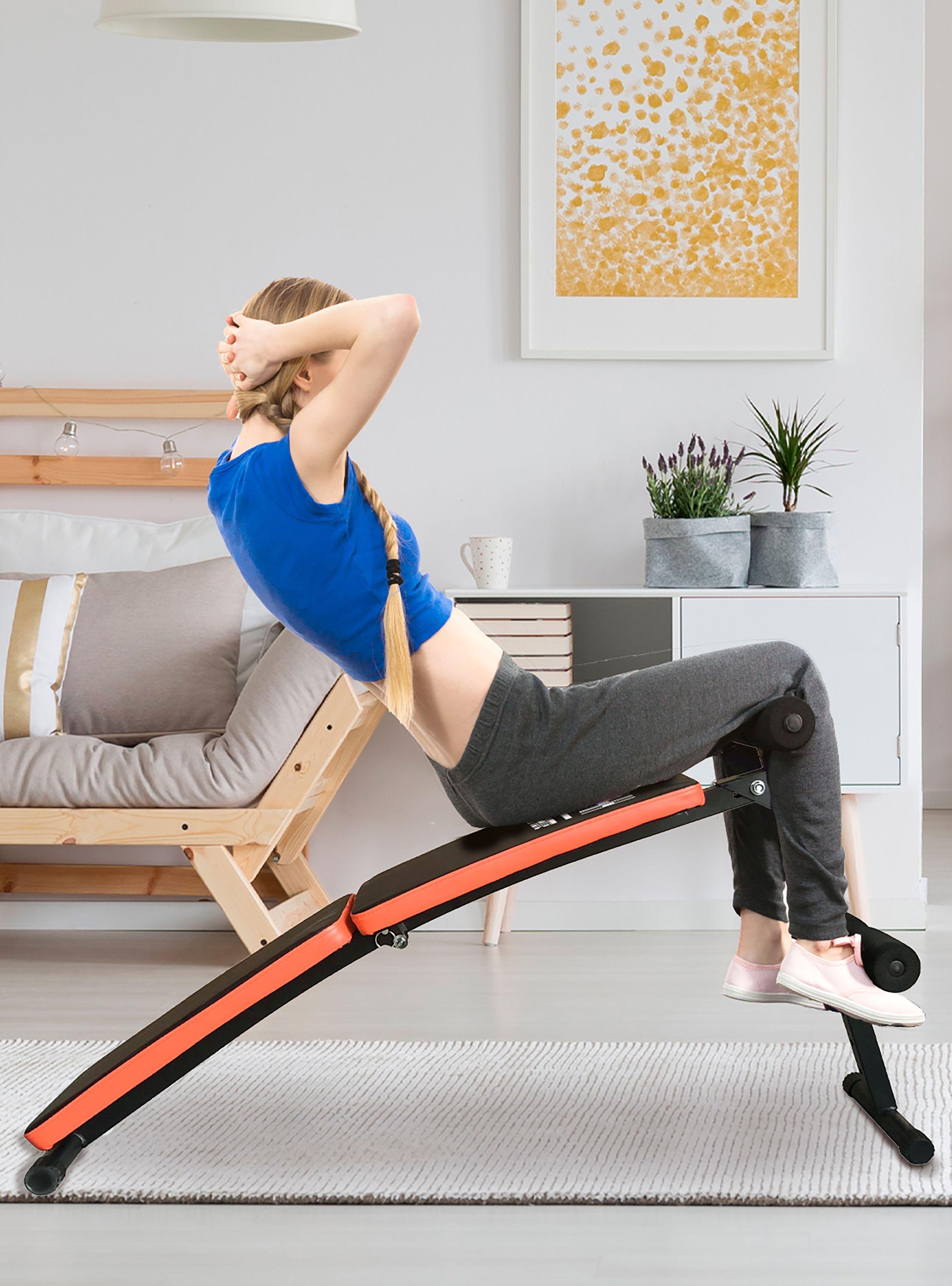 Banco Entrenamiento Abdominales HomeFit A100 Negro-5