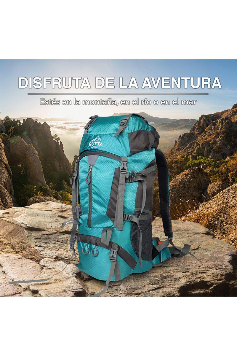 MOCHILA CAMPING 65L CELESTE-4
