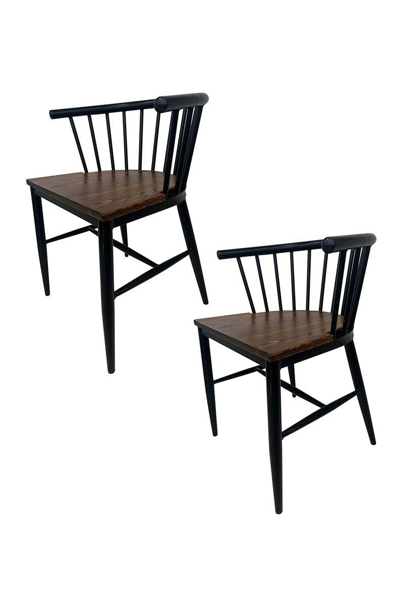 Pack 2 Sillas de Comedor Yard Negro-0