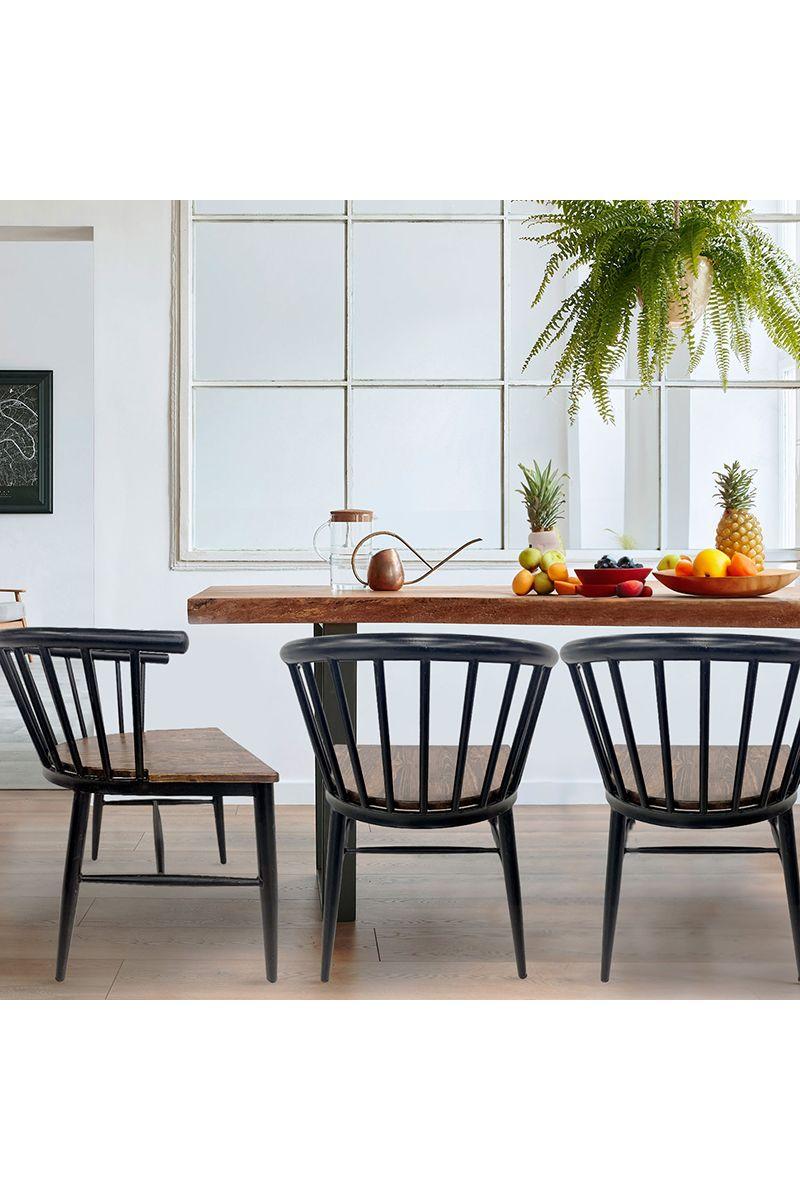 Pack 2 Sillas de Comedor Yard Negro-1