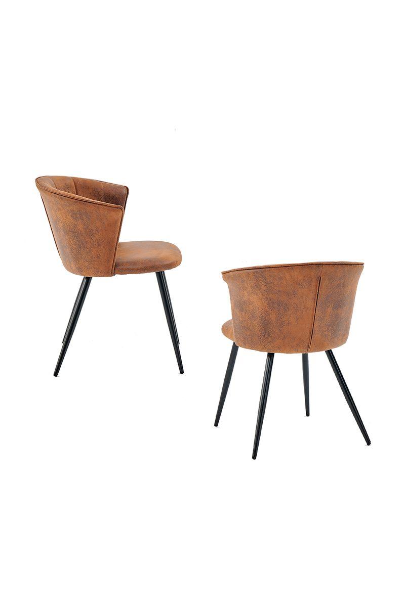 Pack 2 Silla comedor Doncic Café-3