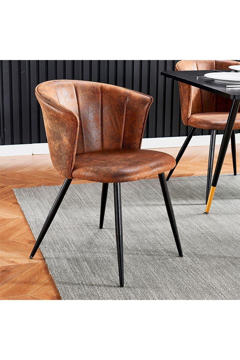 Pack 2 Silla comedor Doncic Café-5