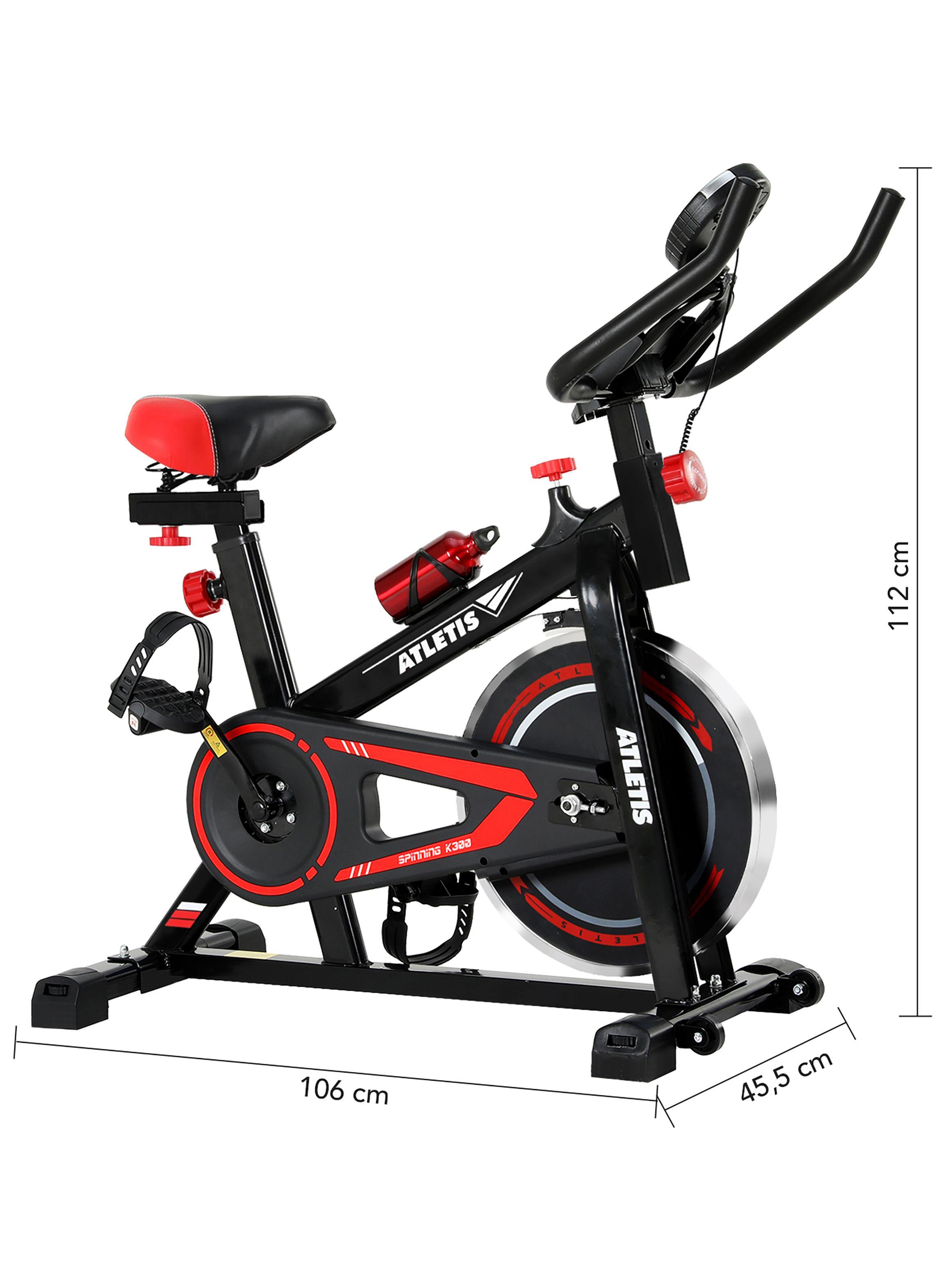 Bicicleta Spinning K300 Pro con Volante Inercia 6 kg Rojo-2