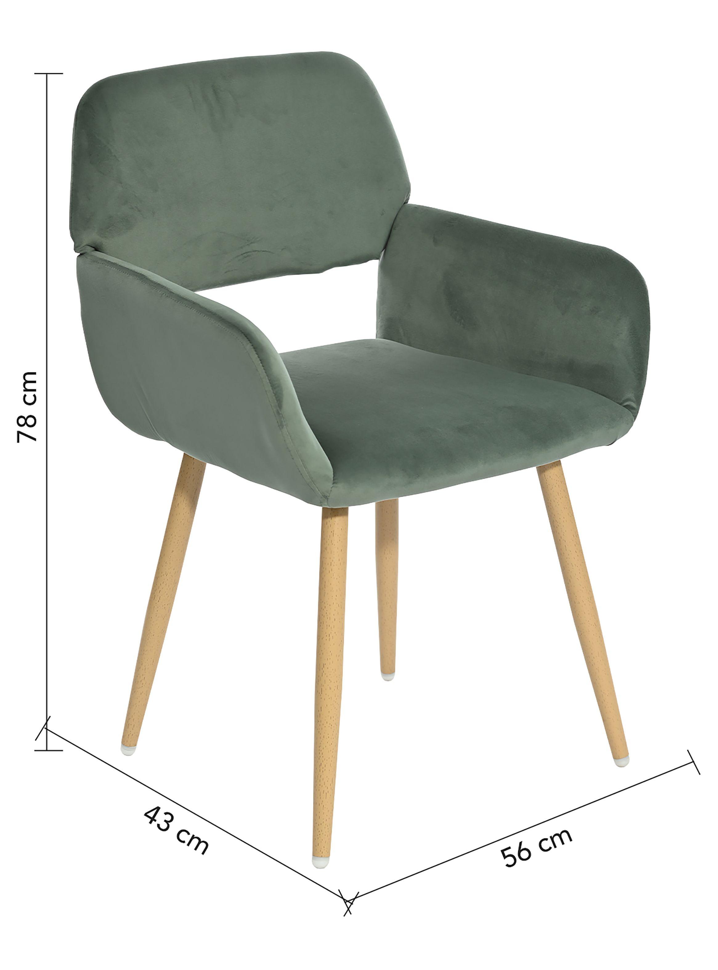 Pack 2 Sillas Comedor Sitial Cromwell Verde-7