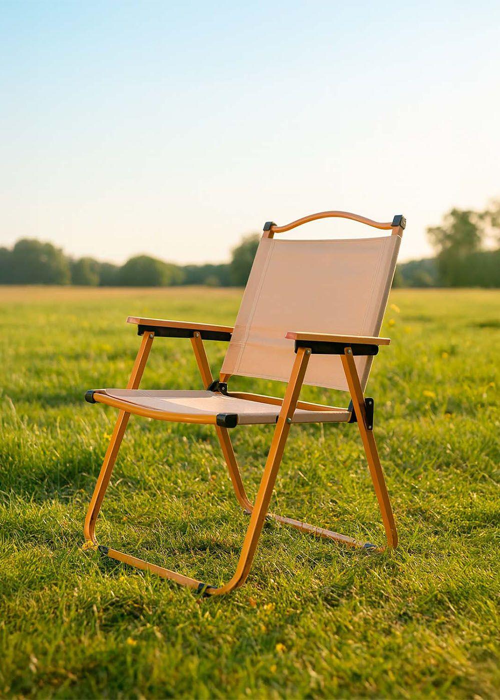 Silla Plegable Camping Reclinable Calafquén Beige-5