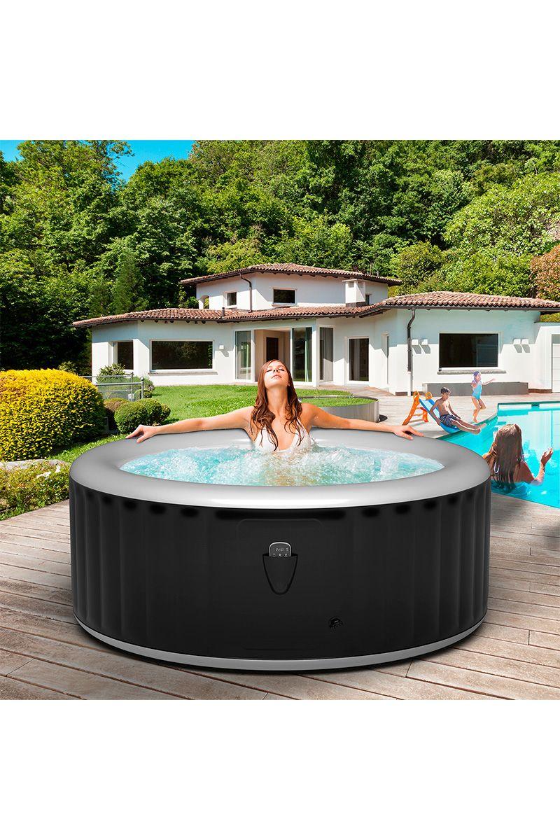 Spa Inflable Negro-5