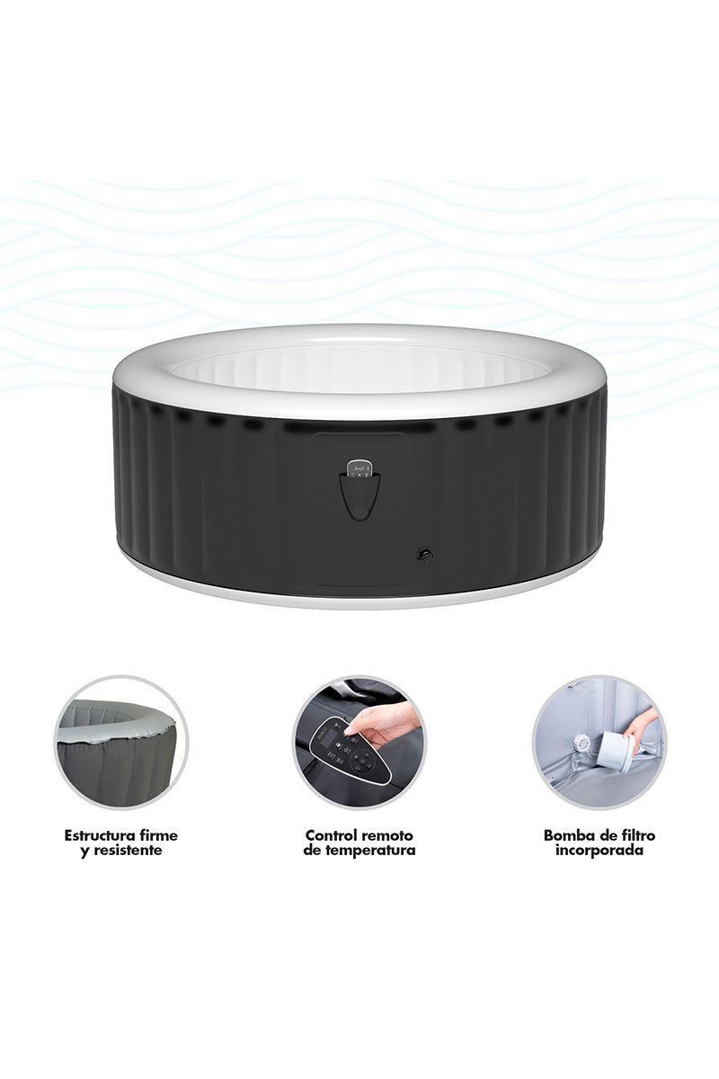 Spa Inflable Negro-3