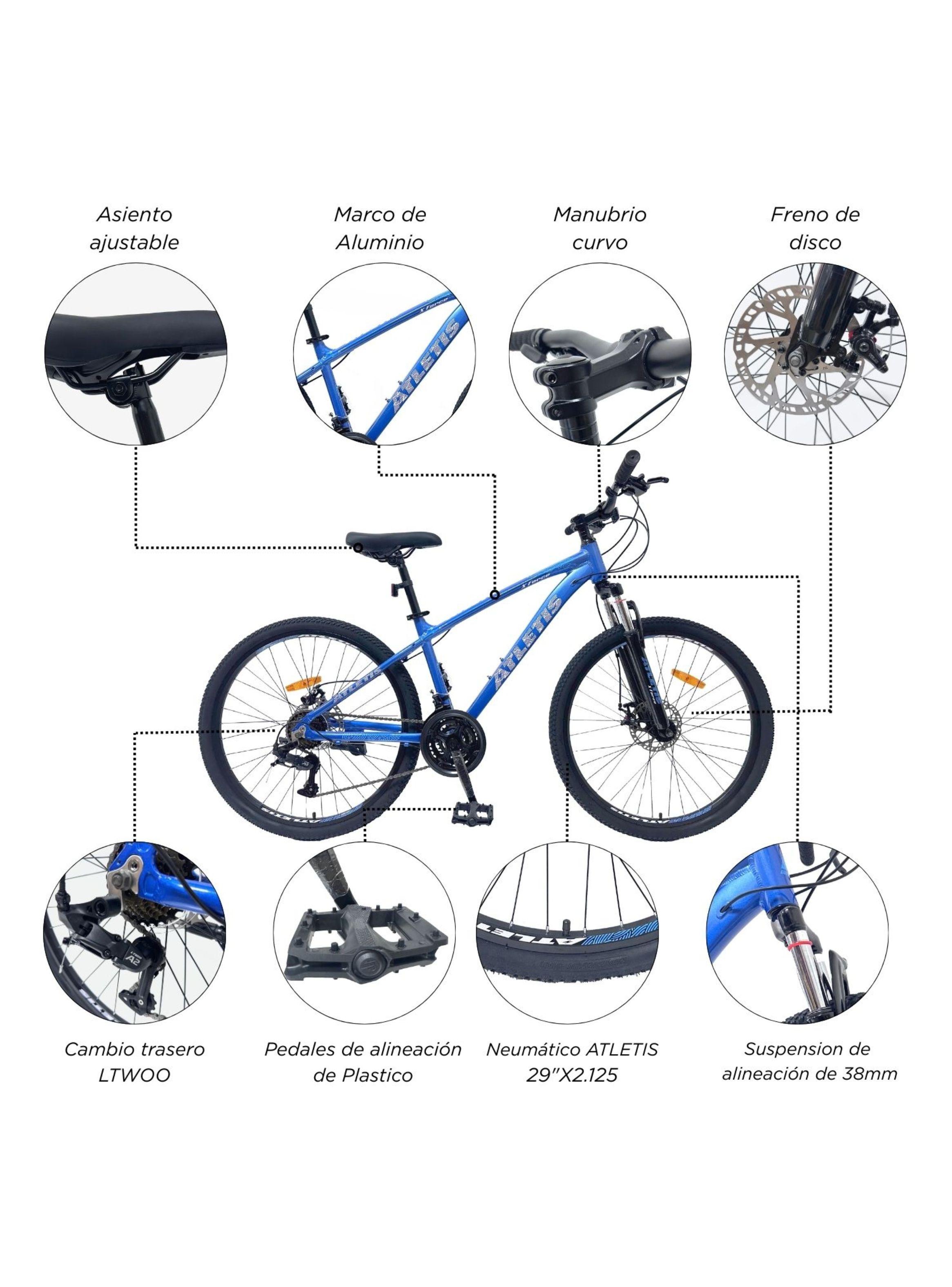 Bicicleta Mountain Bike X Force Aro 29 Azul-3