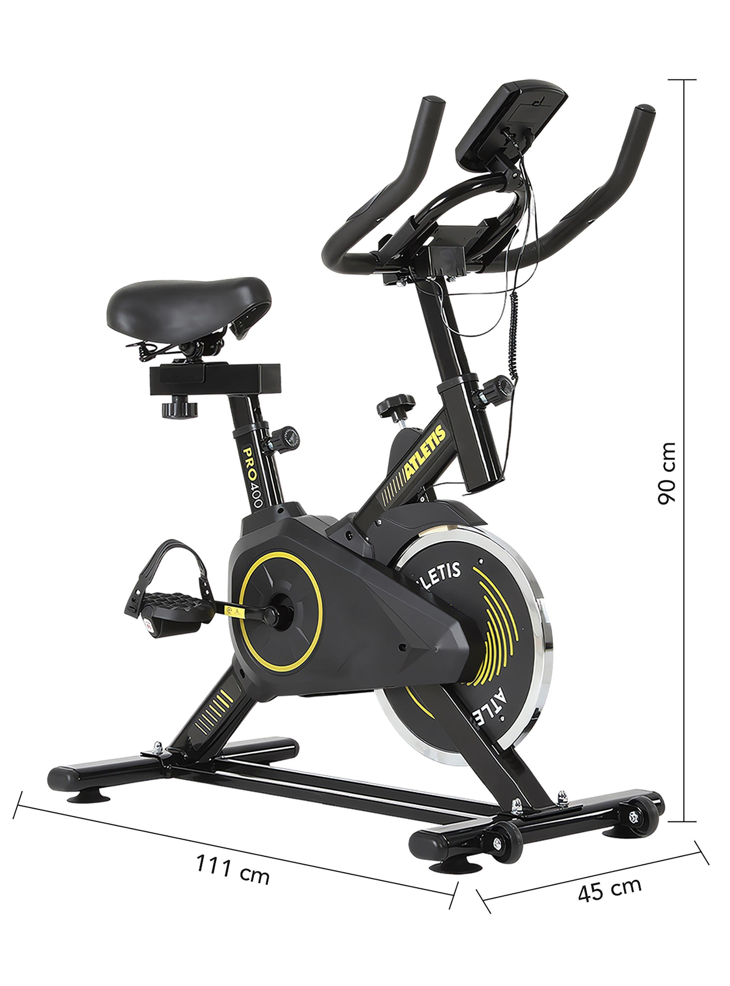 Bicicleta Spinning Atletis Pro 400 Amarillo 6 Kg-2