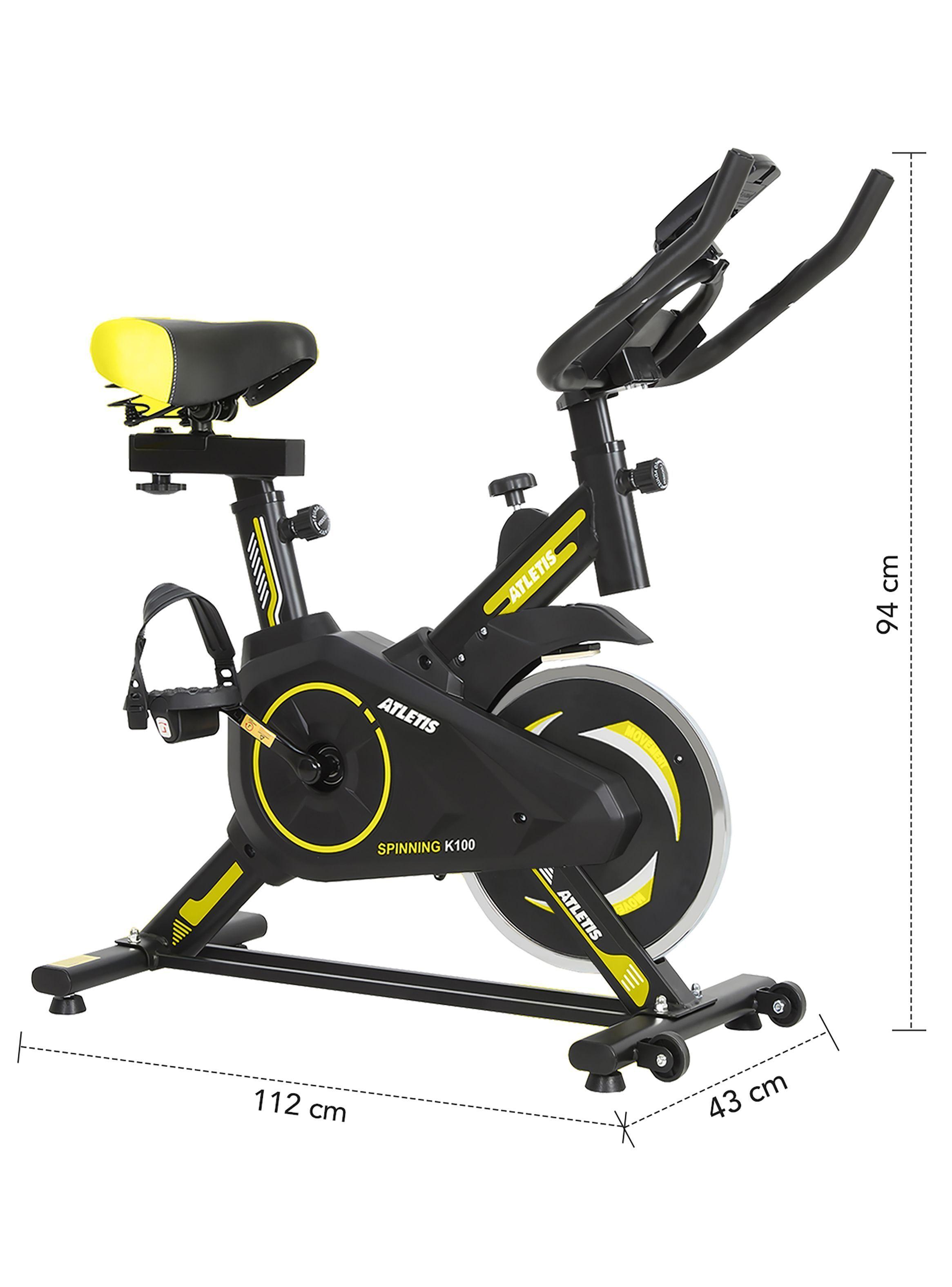 Bicicleta Spinning K100 Amarillo-2