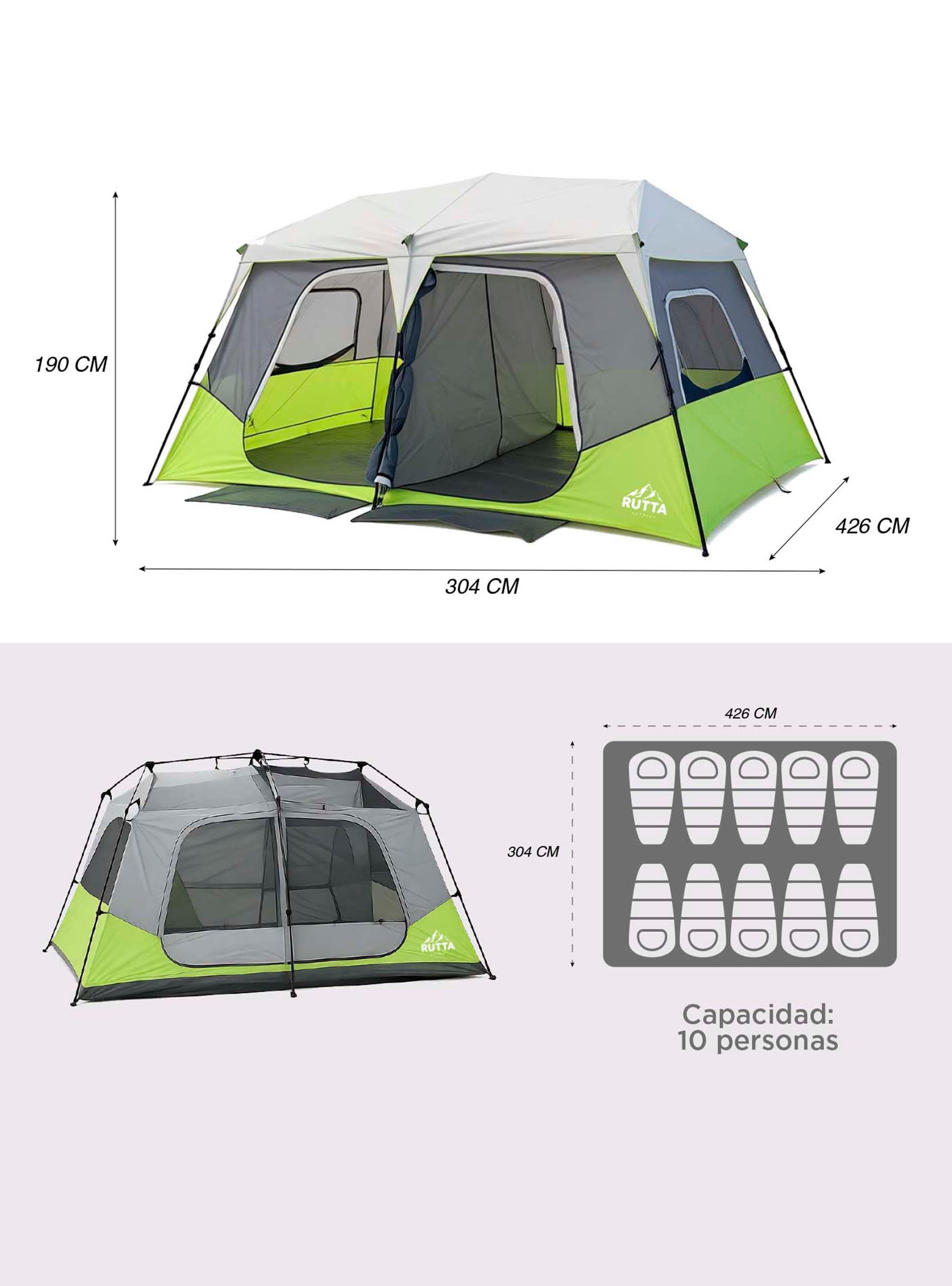 Carpa Instantánea QuickCamp 10 Personas-3