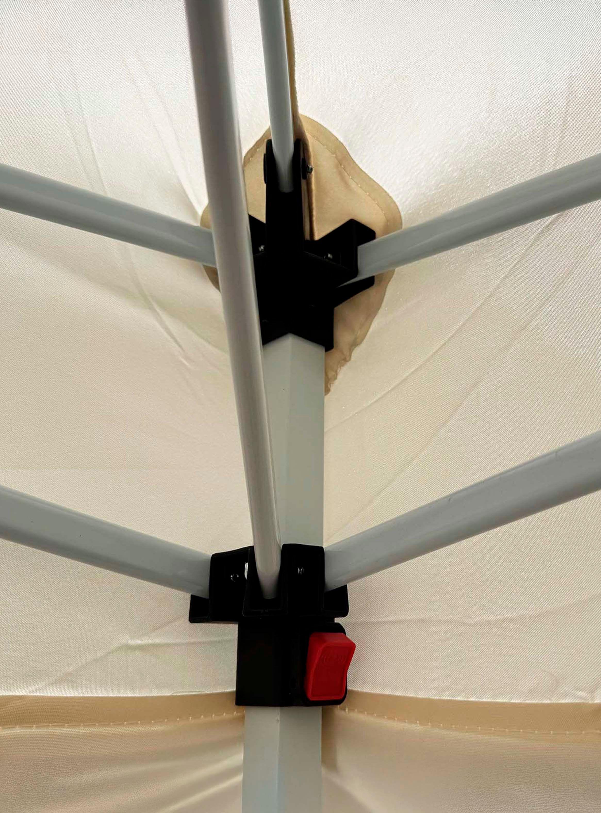 Toldo Terraza 3x3 m Reforzado con Bolsa de Transporte Beige-3