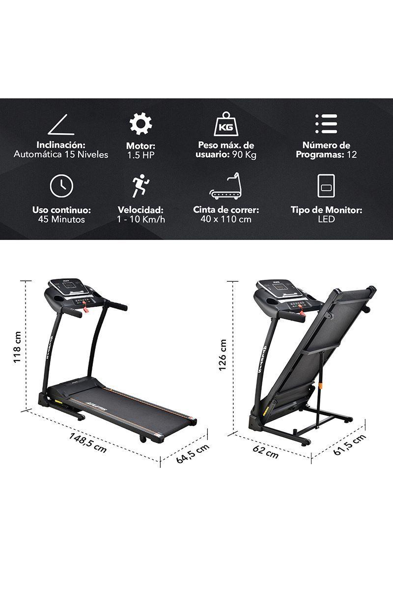 Trotadora Eléctrica Ultra X600 Incl Automática Led y Altav-2