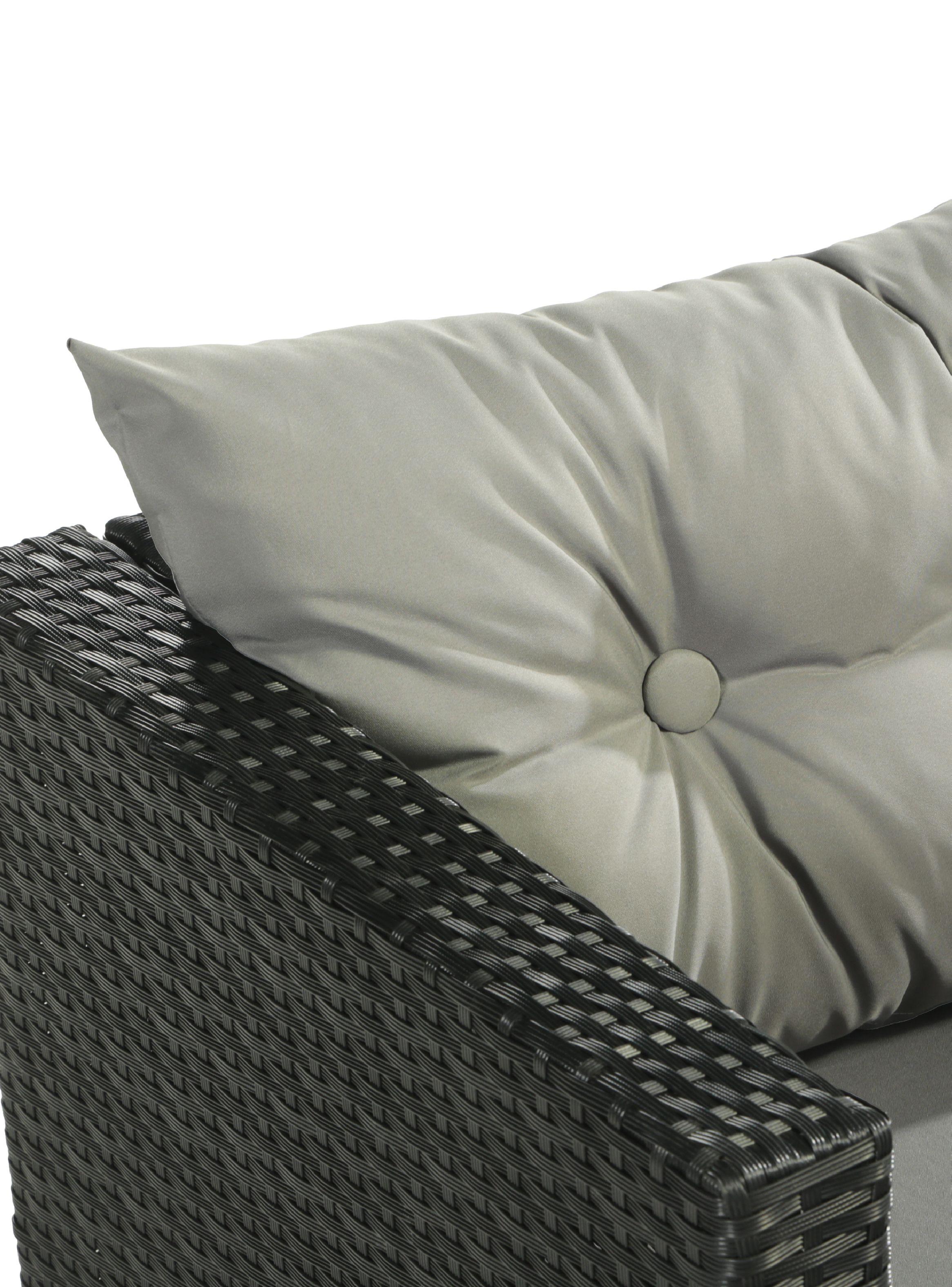 Seccional Intercambiable 3 Cuerpos Terraza Sofa y Mesa gris-4