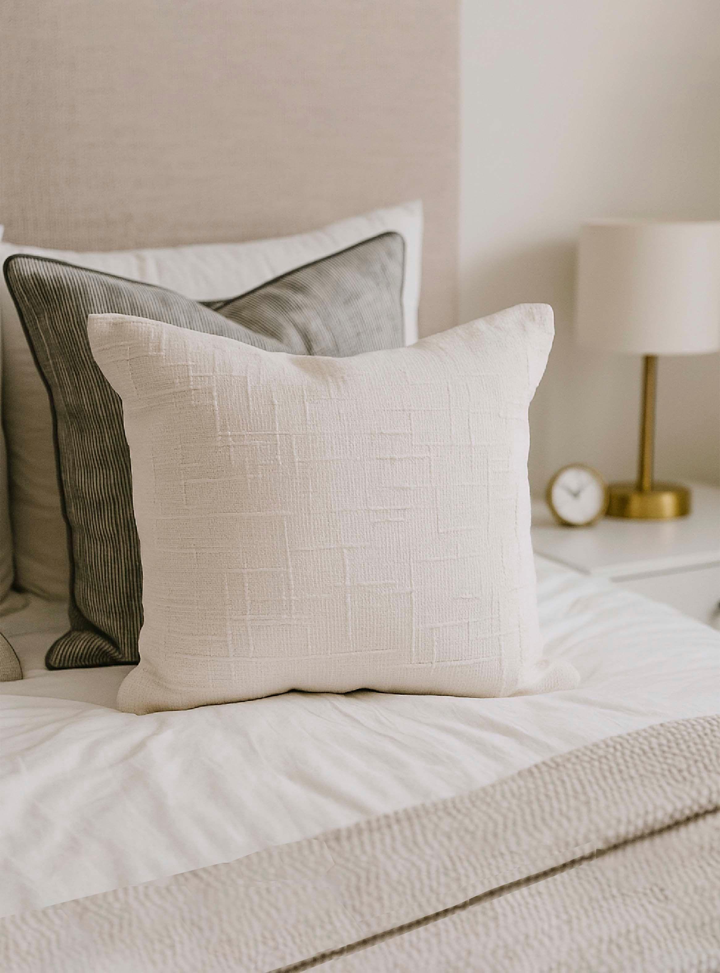 Cojín Decorativo Blanco 40x40cm-2