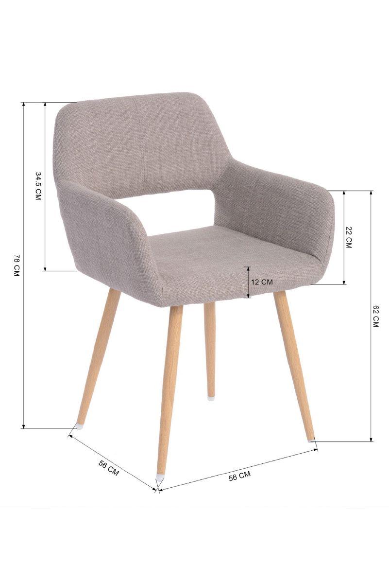 Silla Comedor Sitial Cromwell Gris-2