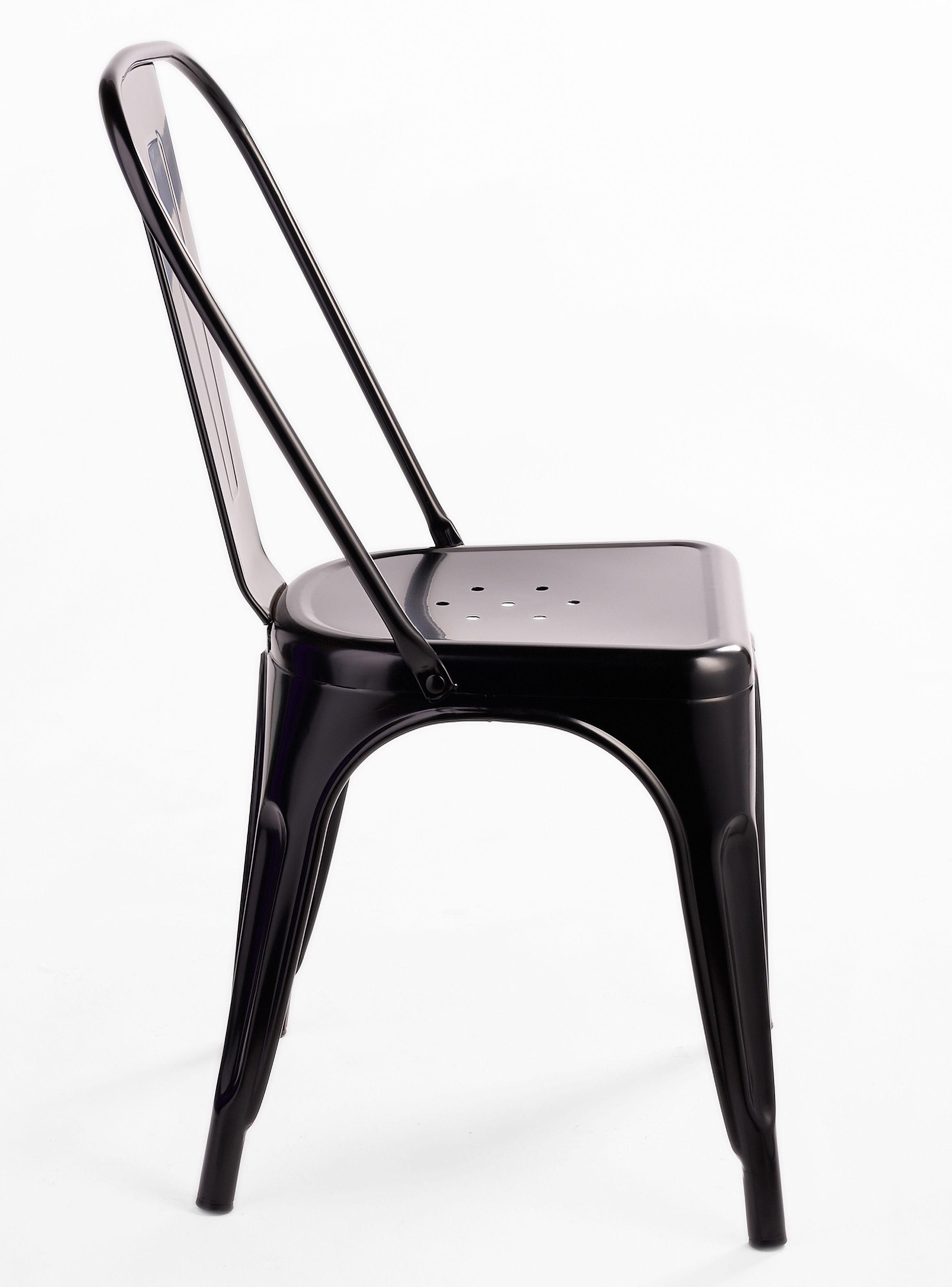 Silla de Bar Metal Tolix Negro-4