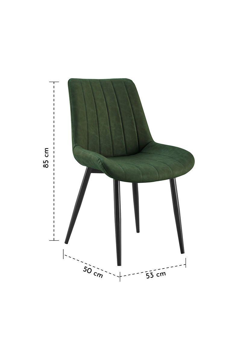 Pack 2 Silla Comedor Sitial Dorianna Verde-2