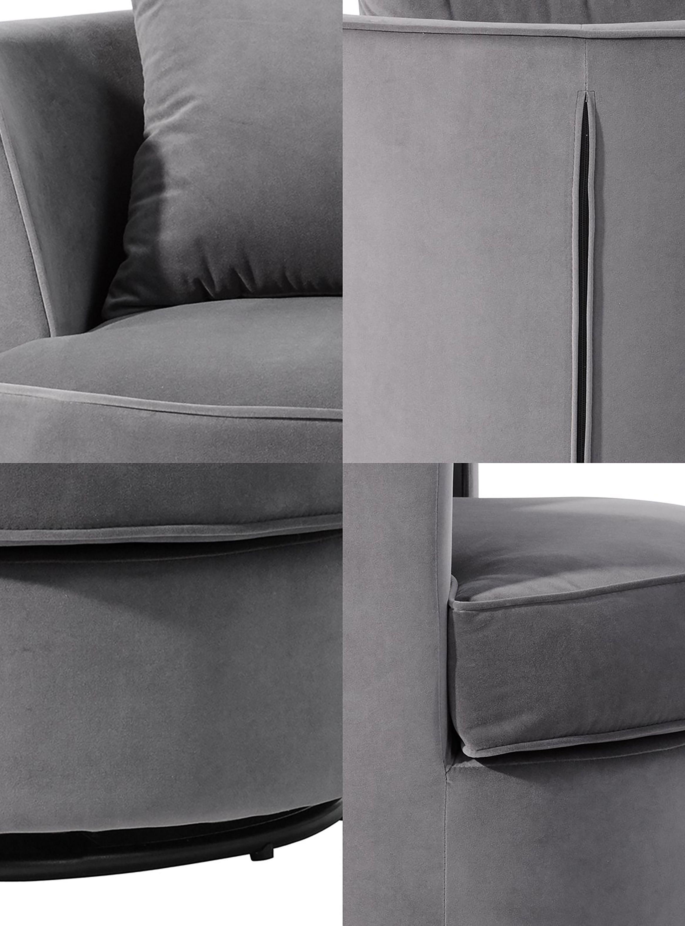 Sofá Ovo 1 Cuerpo Gris-4