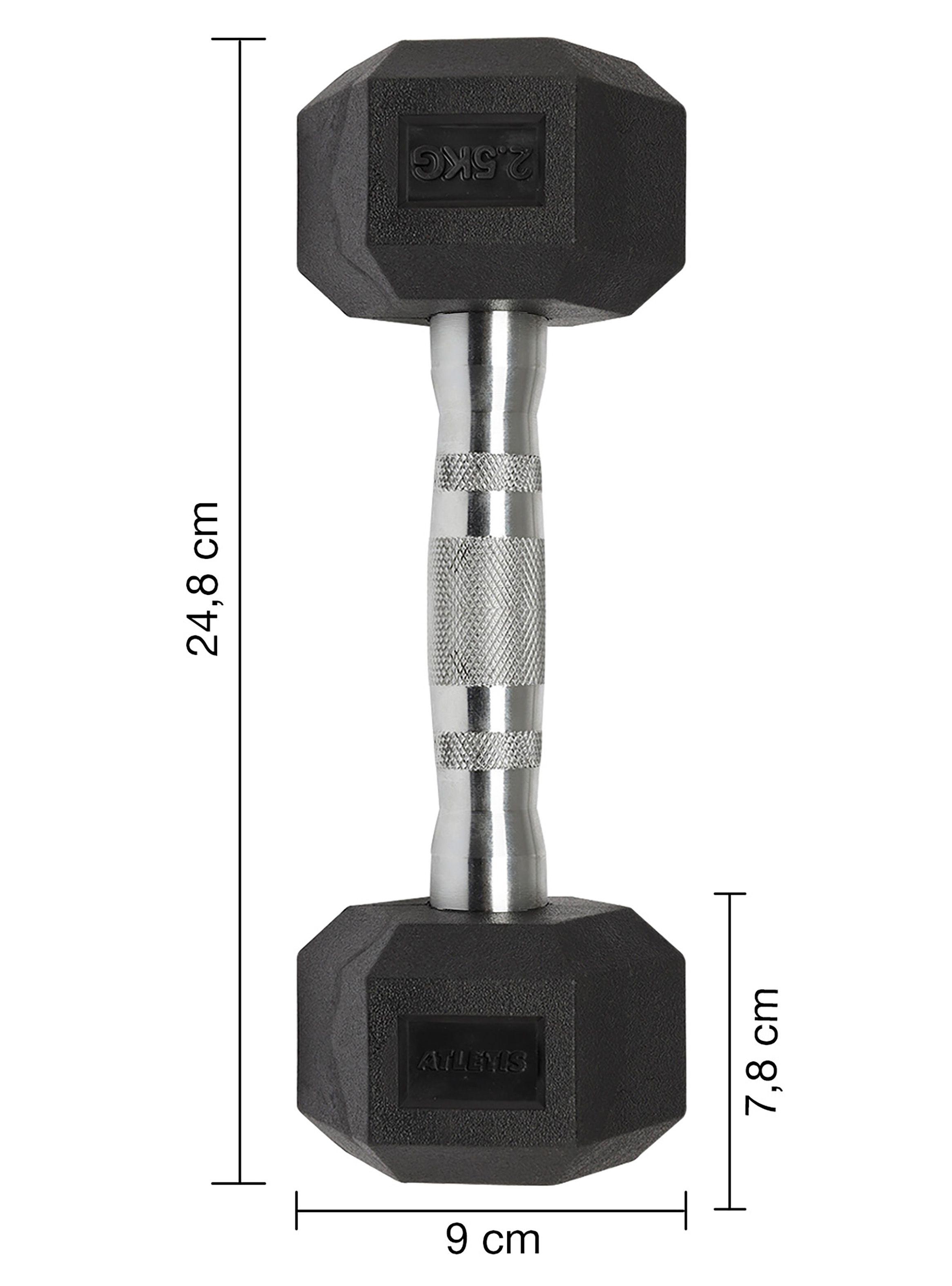 Mancuerna Hexagonal 2,5 Kg Negro-2