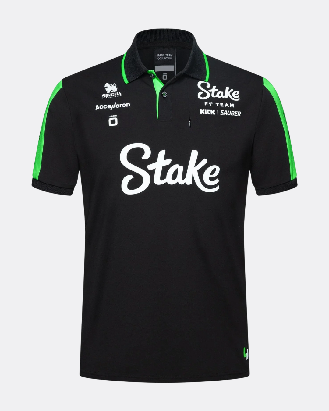 Polo Oficial Stake F1 Kick Sauber 2024 (M/L)-0
