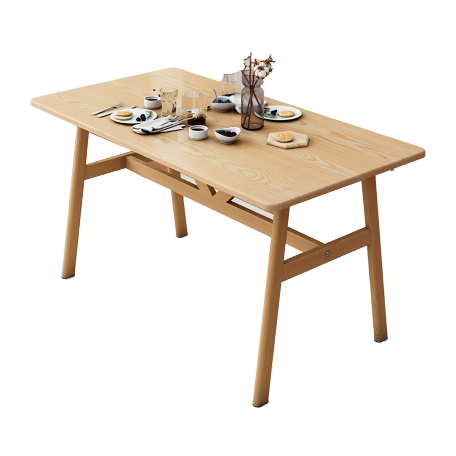 Mesa Rectangular Konna 120x70 cm | Estilo Nórdico en MDF y Metal-4