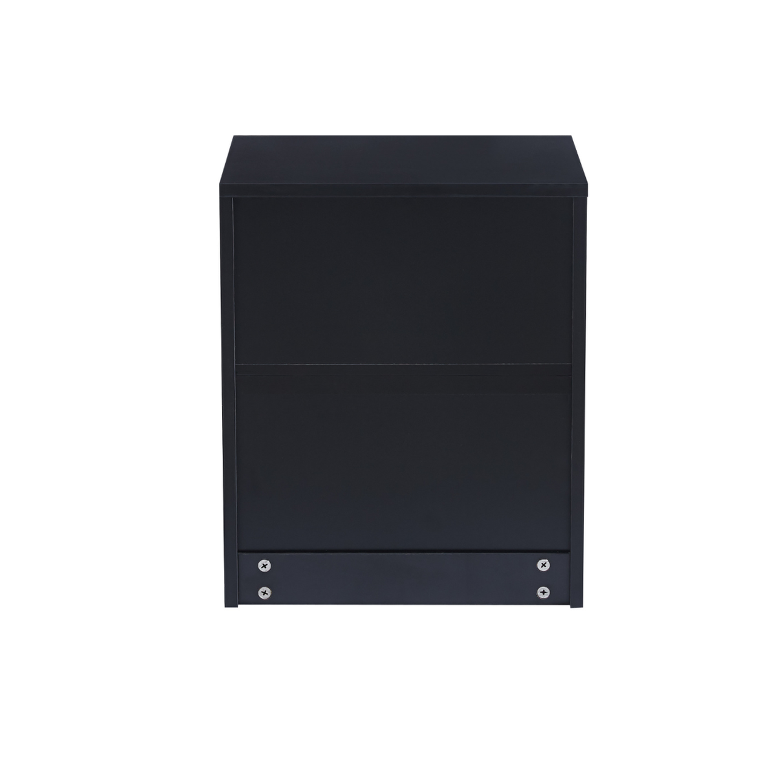Velador Damián: Minimalista, 2 cajones, diseño moderno-3
