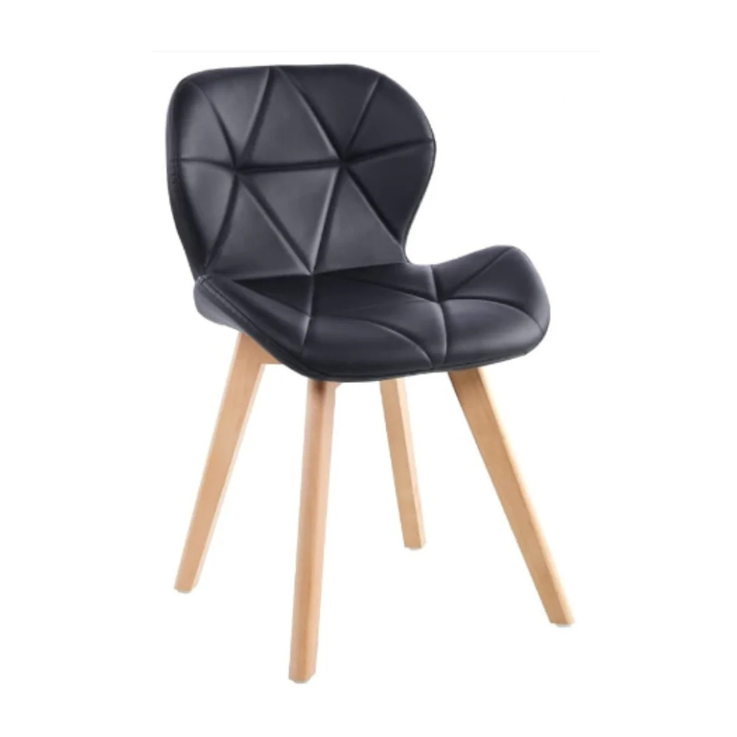 Comedor Mesa Shanna 100cm + 4 Sillones Rubik Color Negro-4