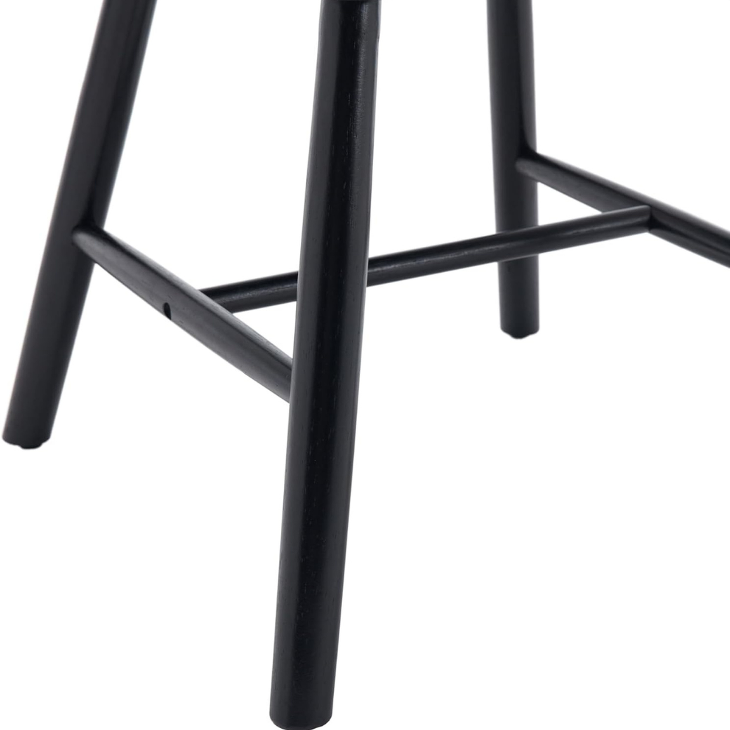 Pack 4 Silla Windsor | Madera Negra | Moderna y Duradera-3