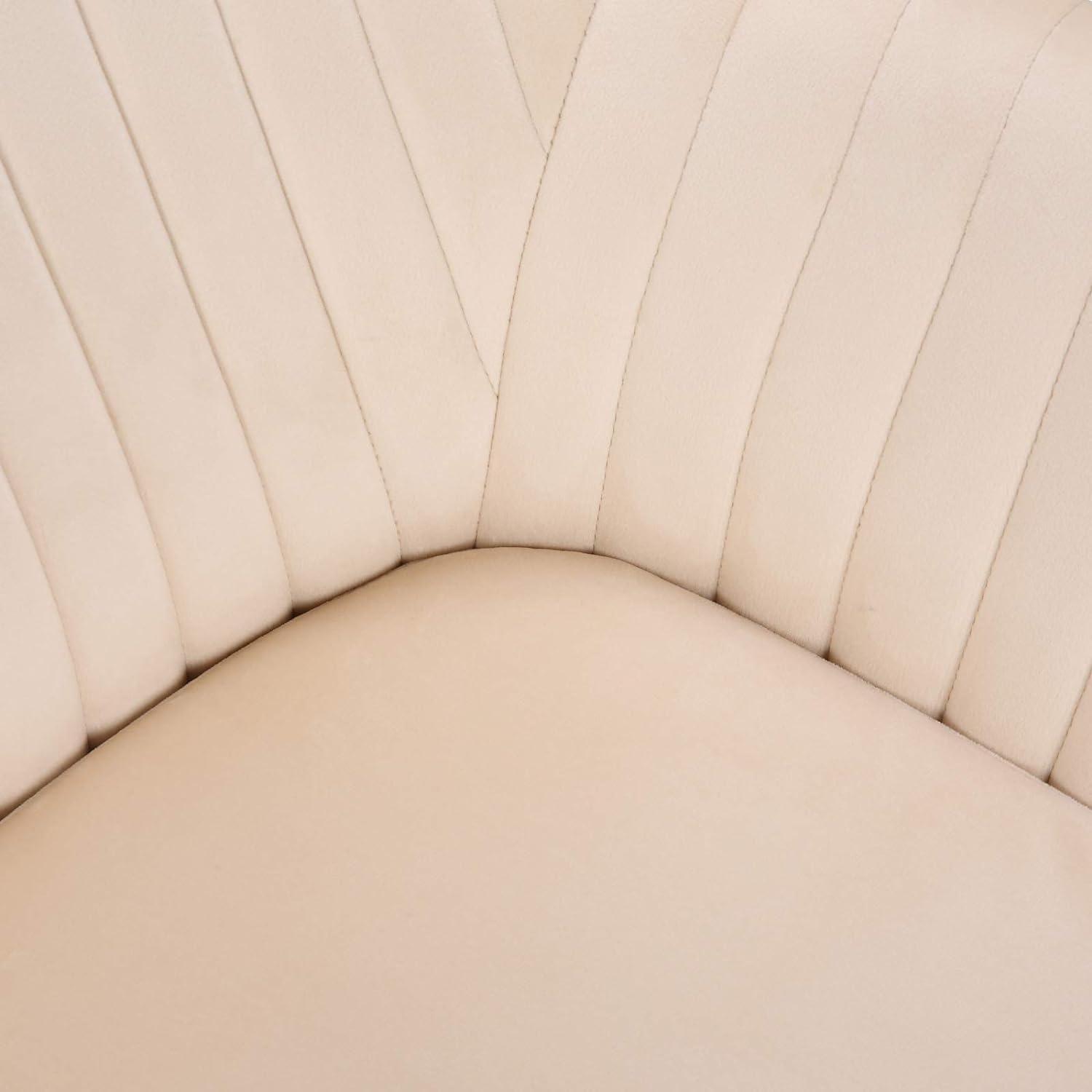 Pack 2 Butacas Sitiales Almer Velvet Beige | Sala, Dormitorio u Oficina-3