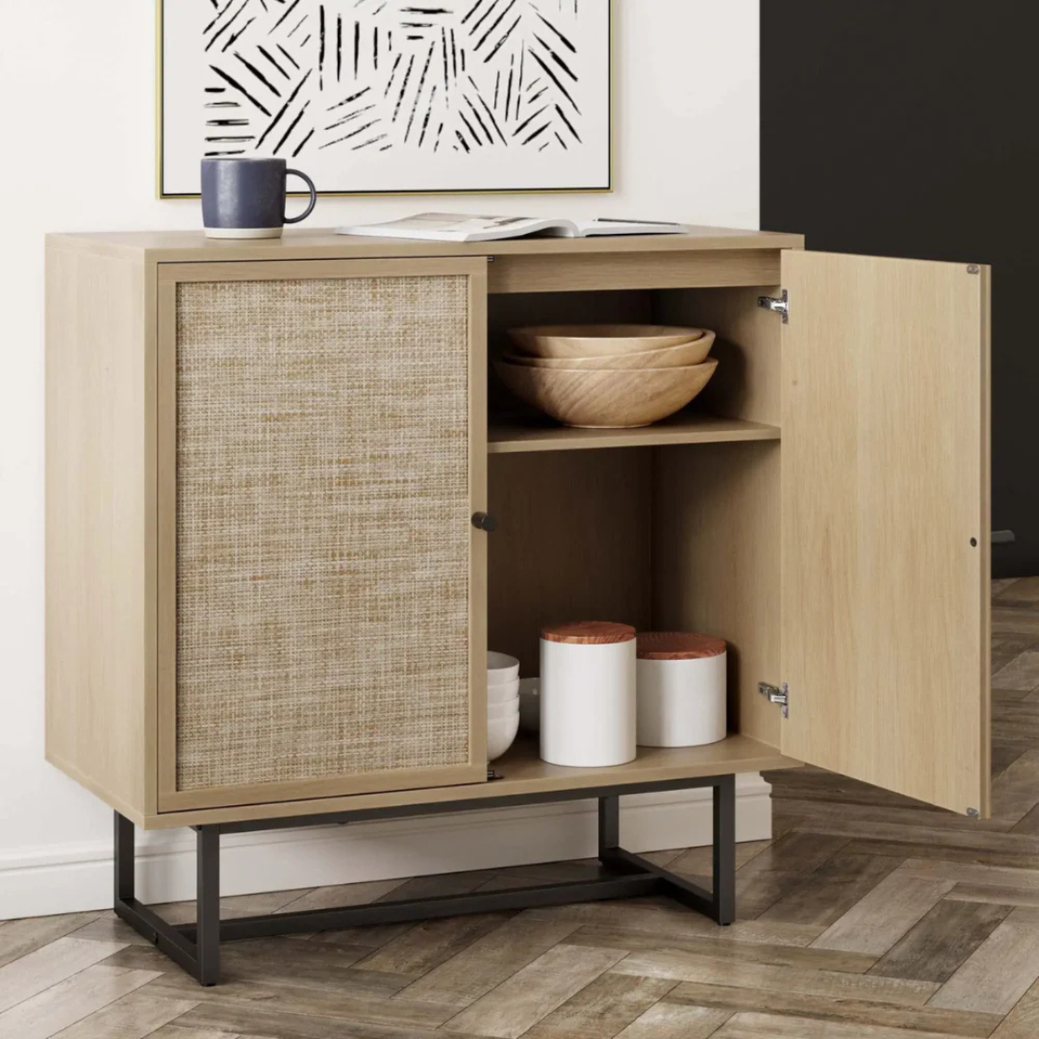 Mueble Buffet Morril Natural | Almacenamiento y Estilo-4
